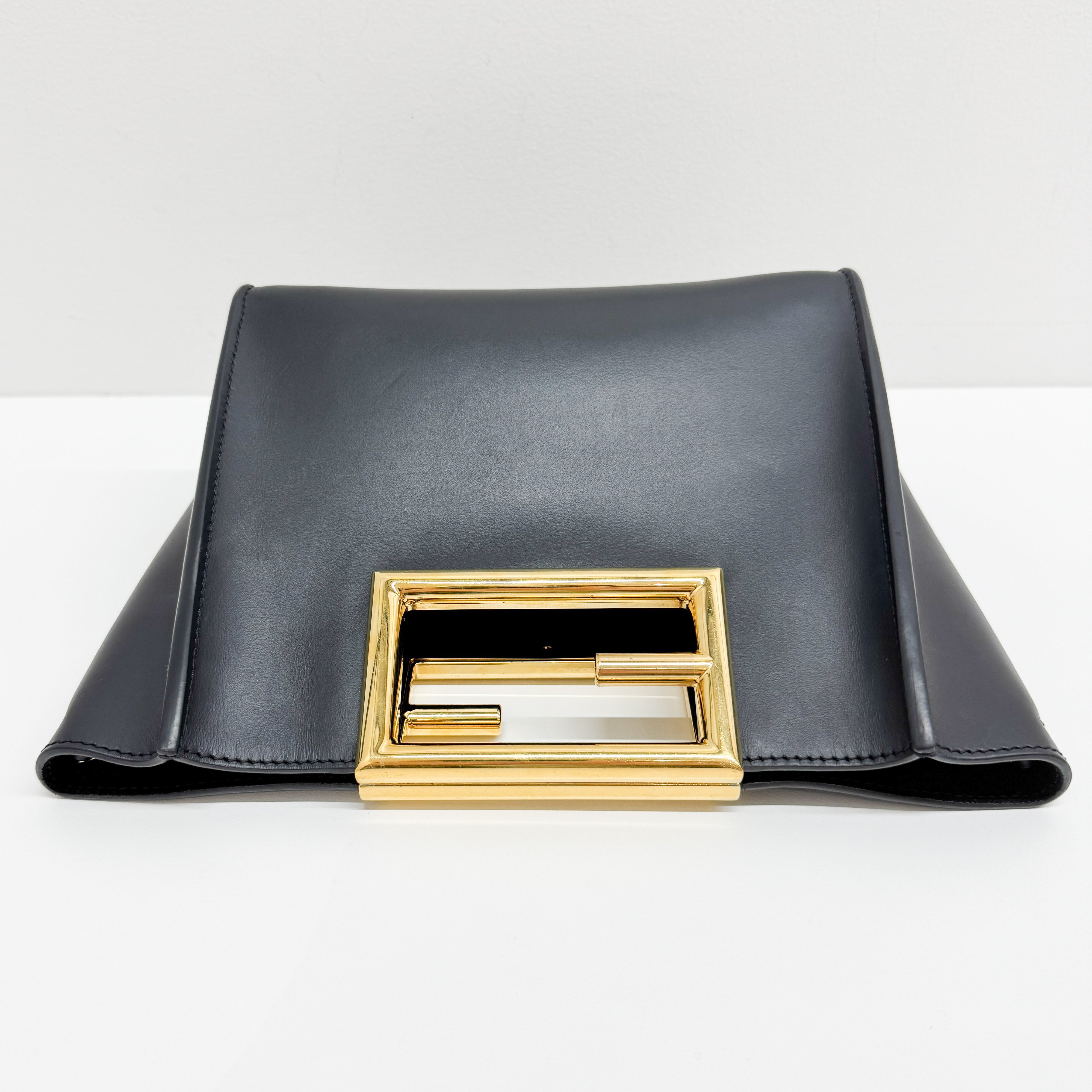 Black Leather Two Way Bag