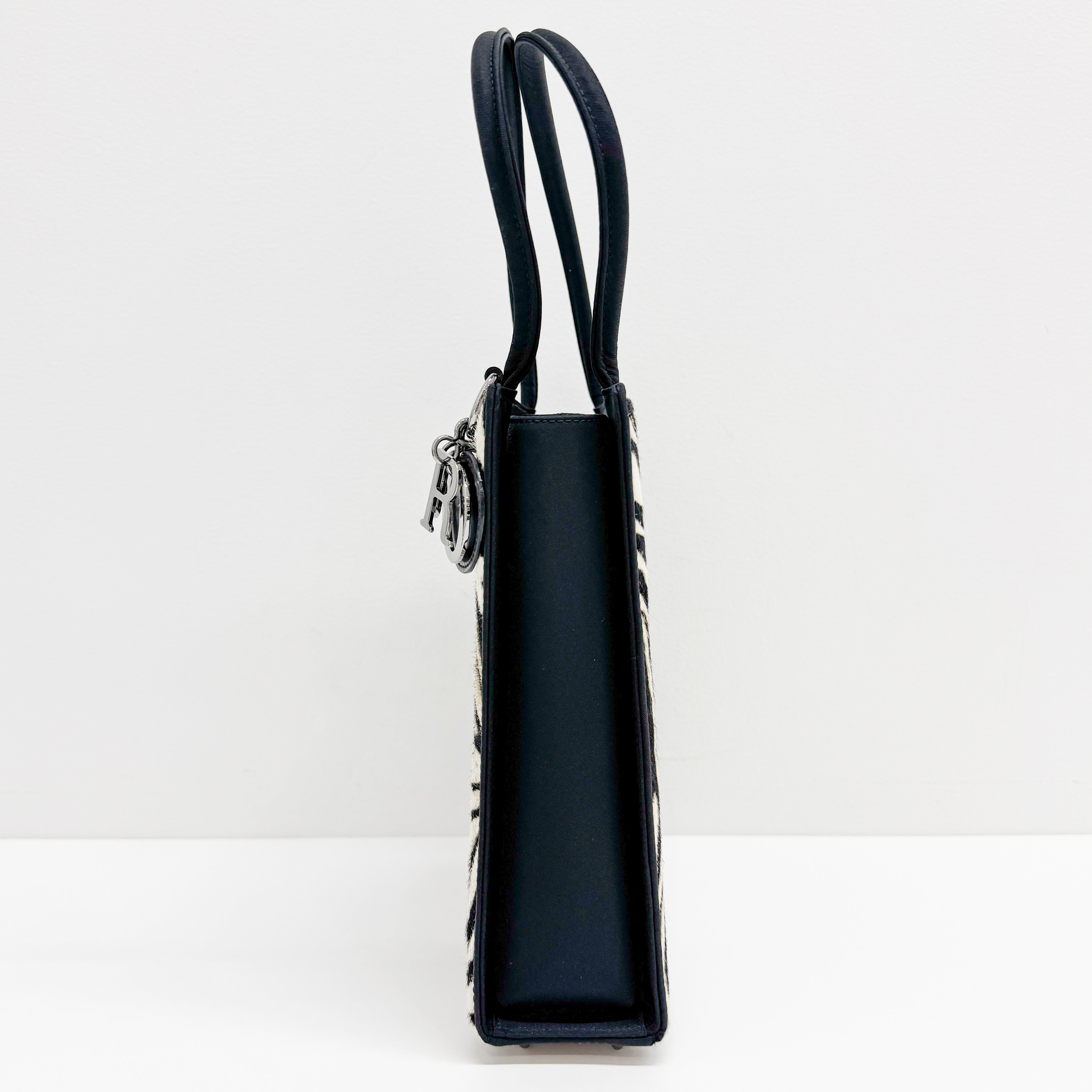 Cowhide Pony Hair Handle Bag