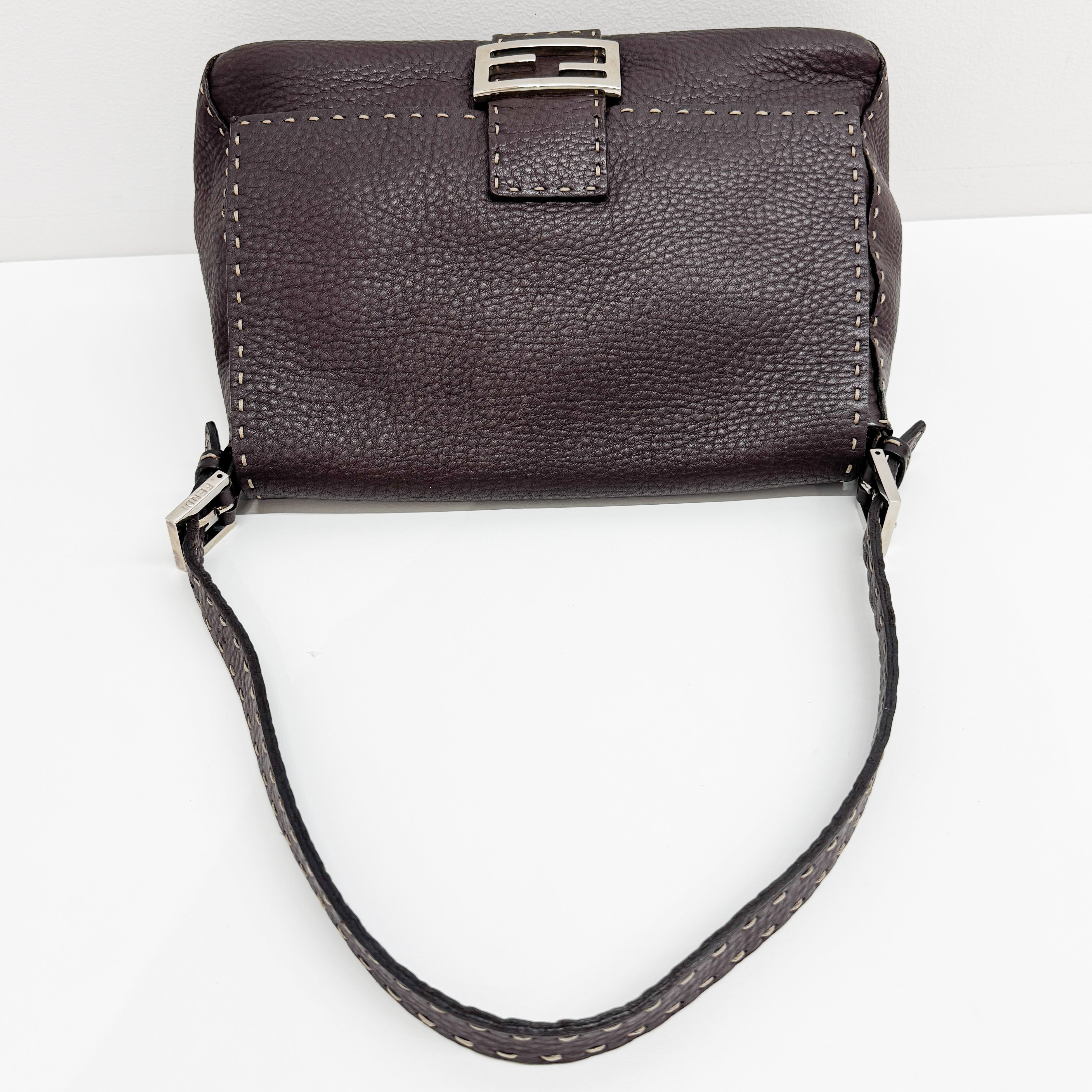 Selleria Brown Leather Mamma Baguette