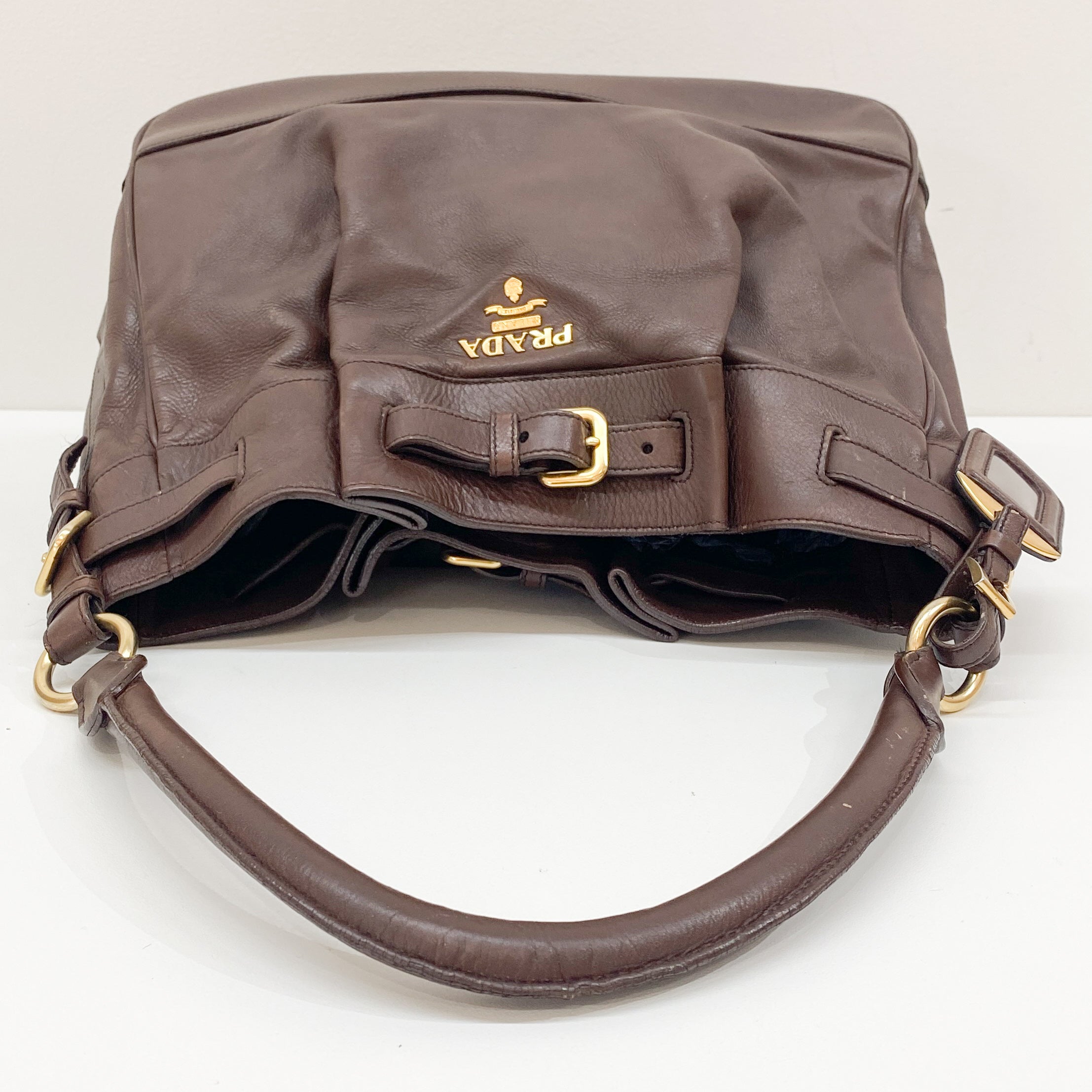 Brown Leather Shoulder Bag