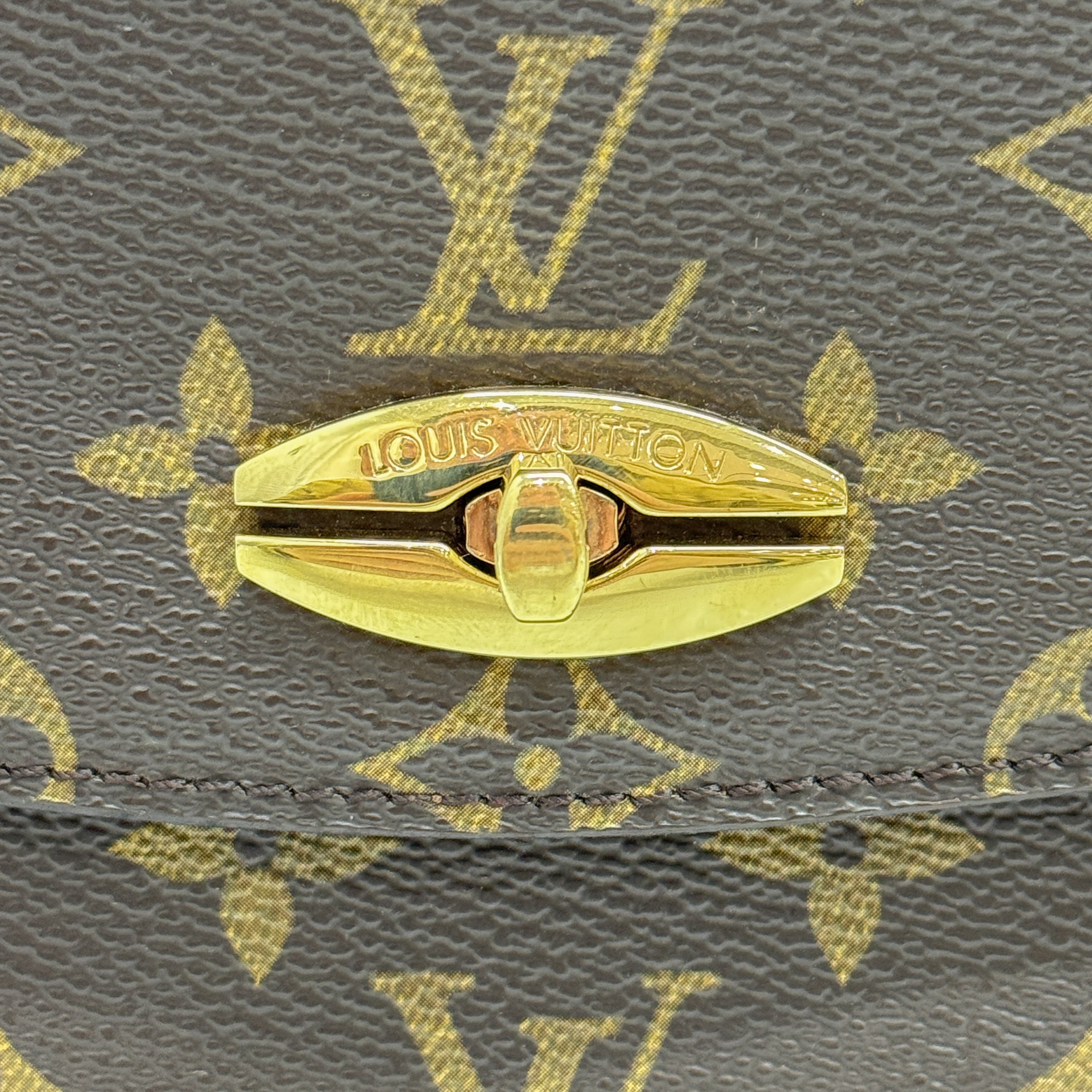 Malesherbes Brown Monogram Hand Bag