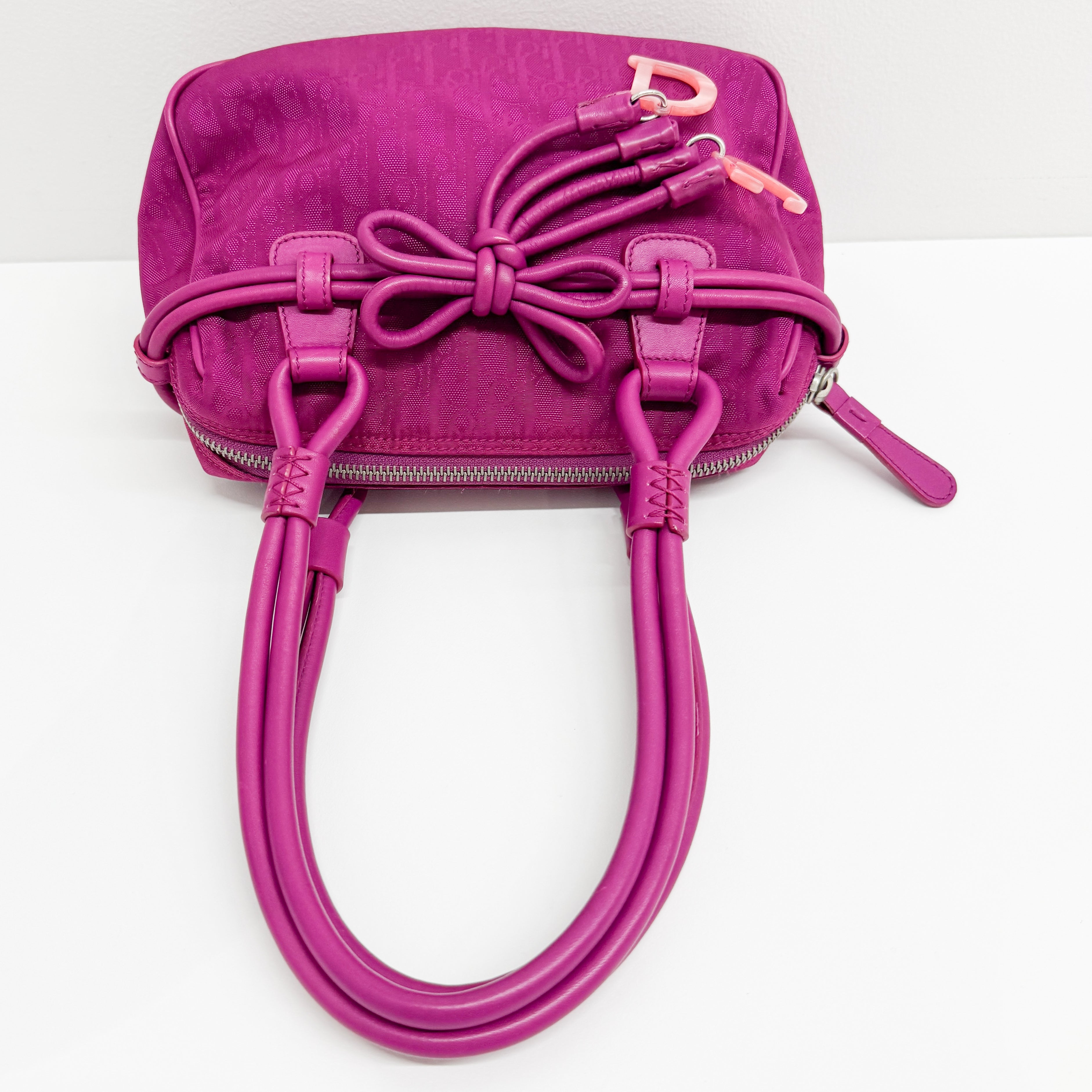 Trotter Fuchsia Canvas Shoulder Bag