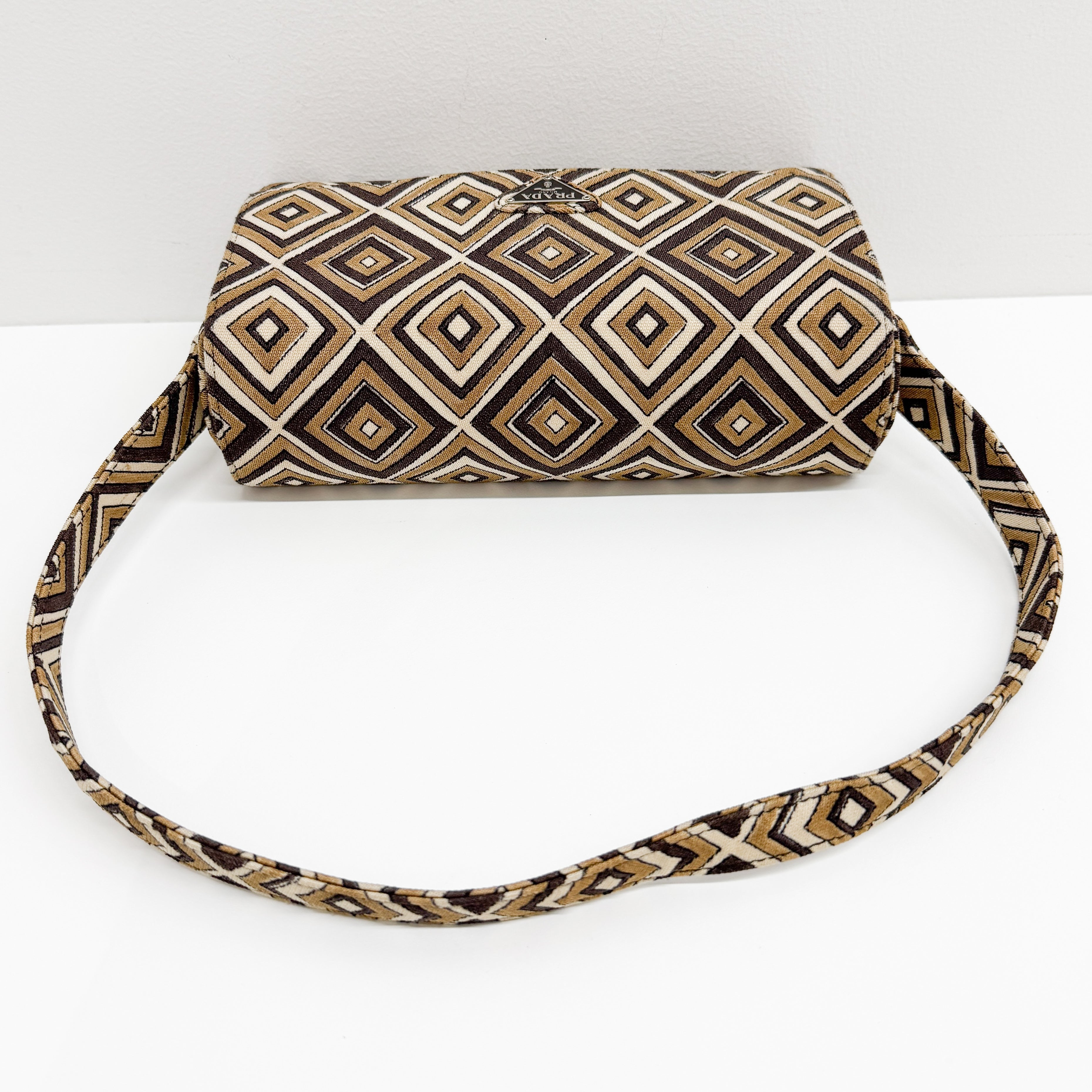 Brown Canvas Shoulder Bag