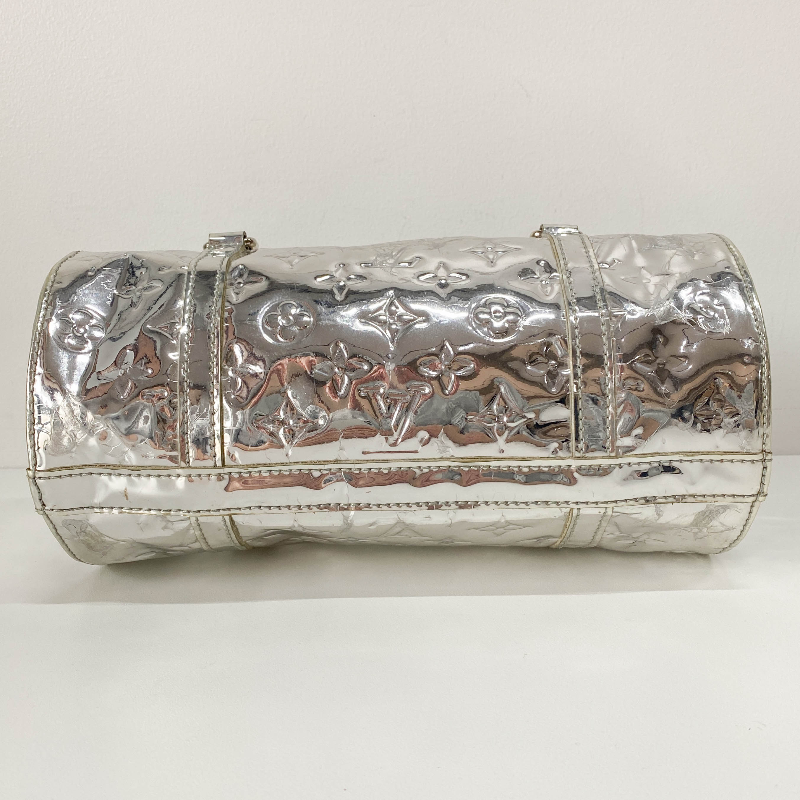 Papillon Monogram Miroir Silver Shoulder Bag