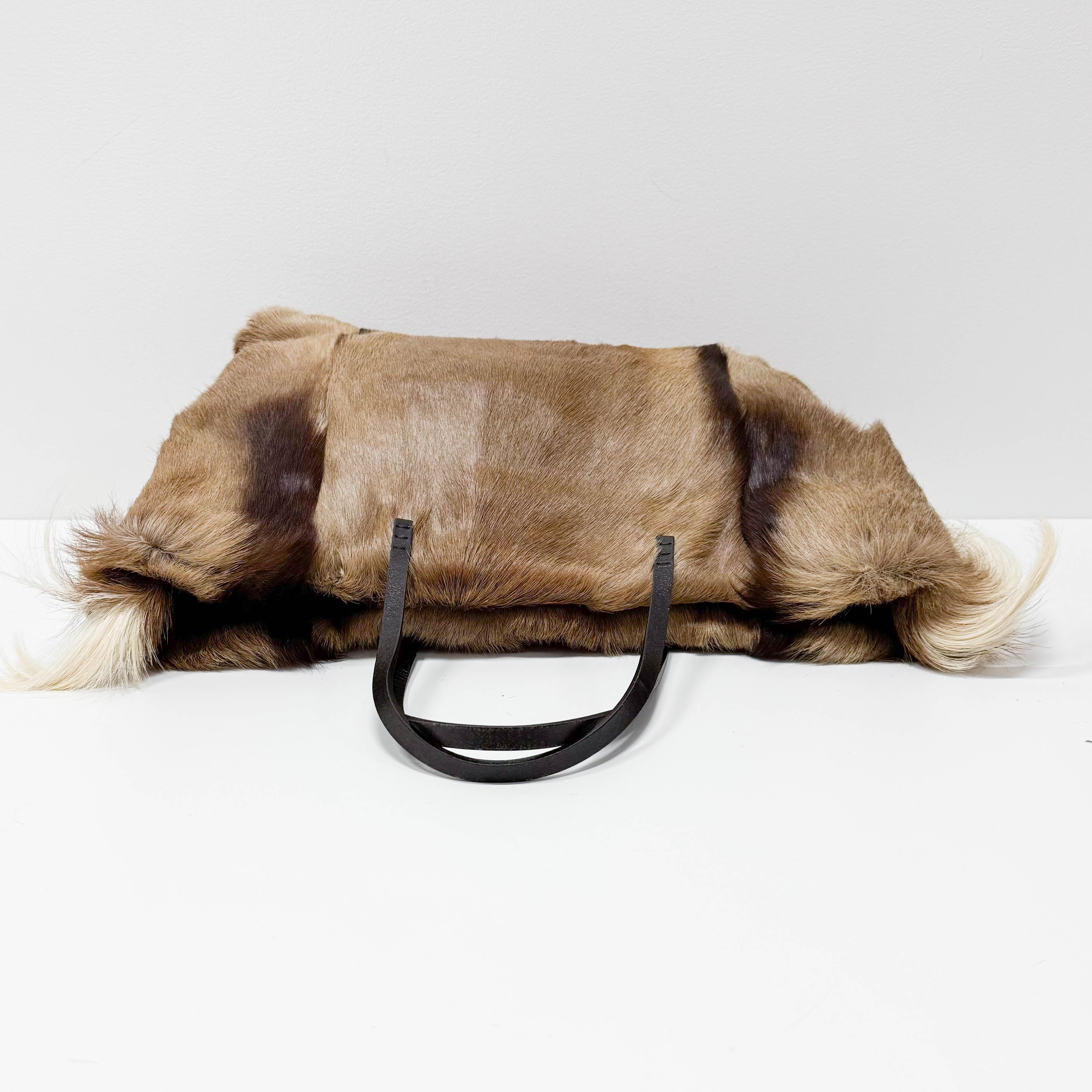 Brown Pony Hair Tote Bag