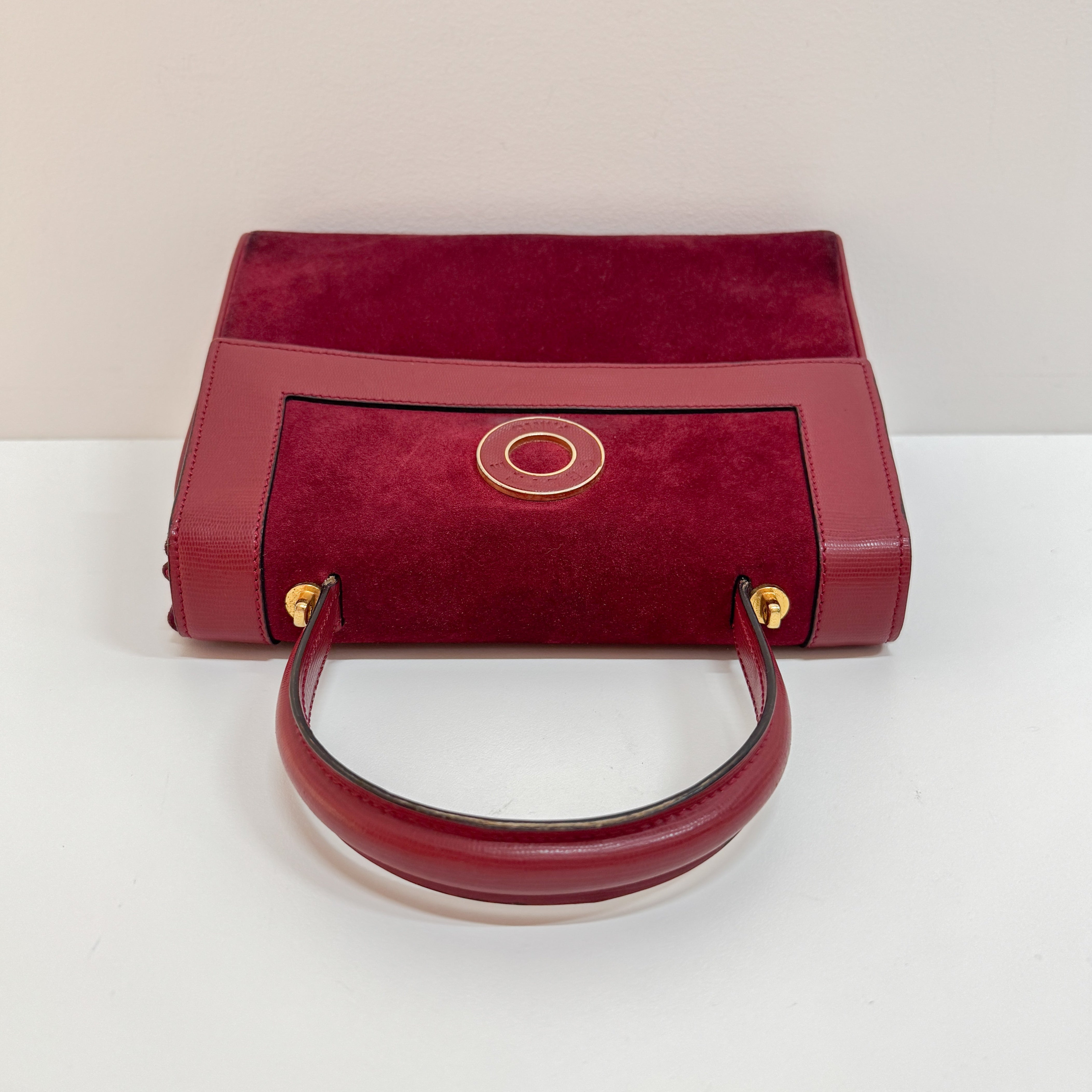 Red Suede Handbag