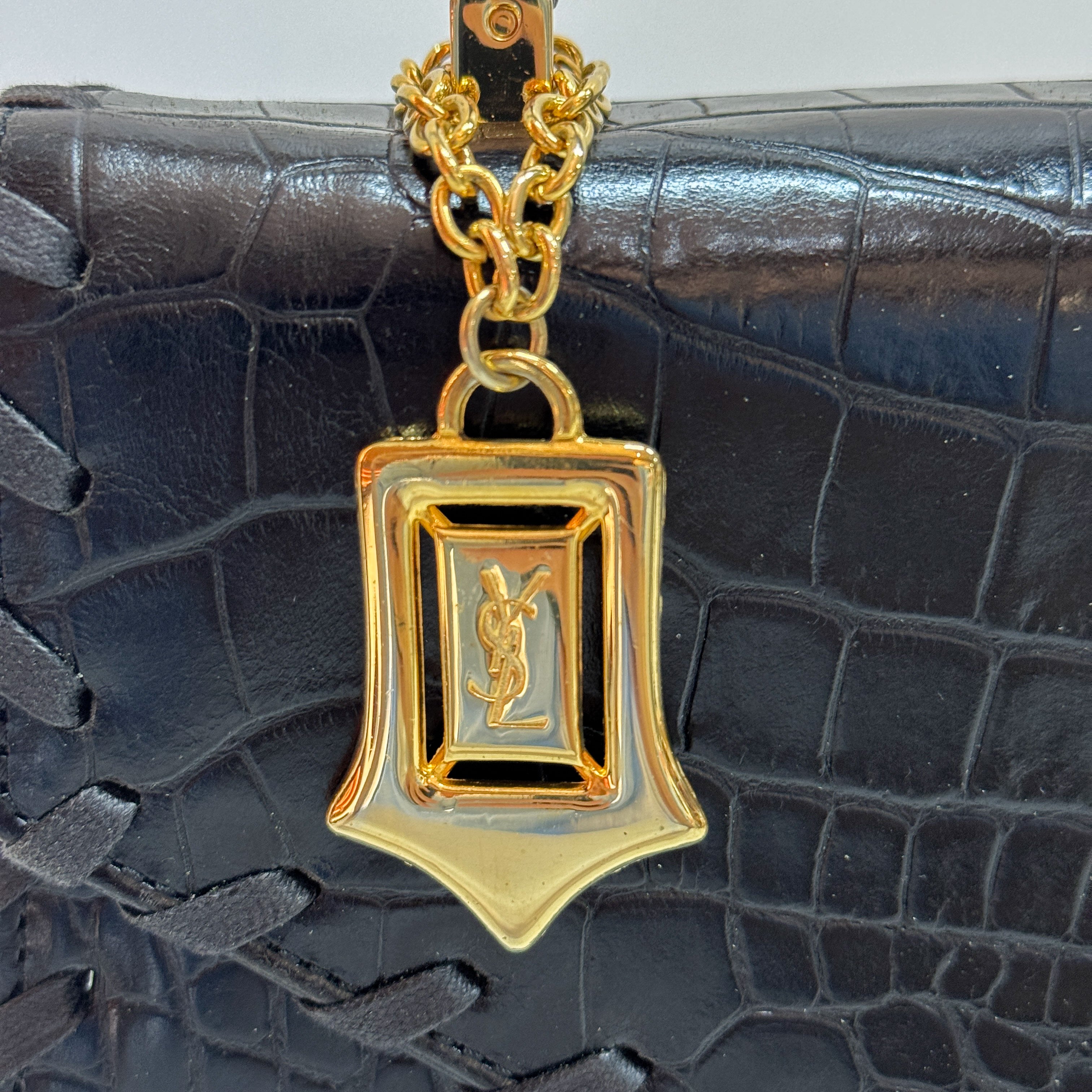 Cassandra Black Leather Handbag