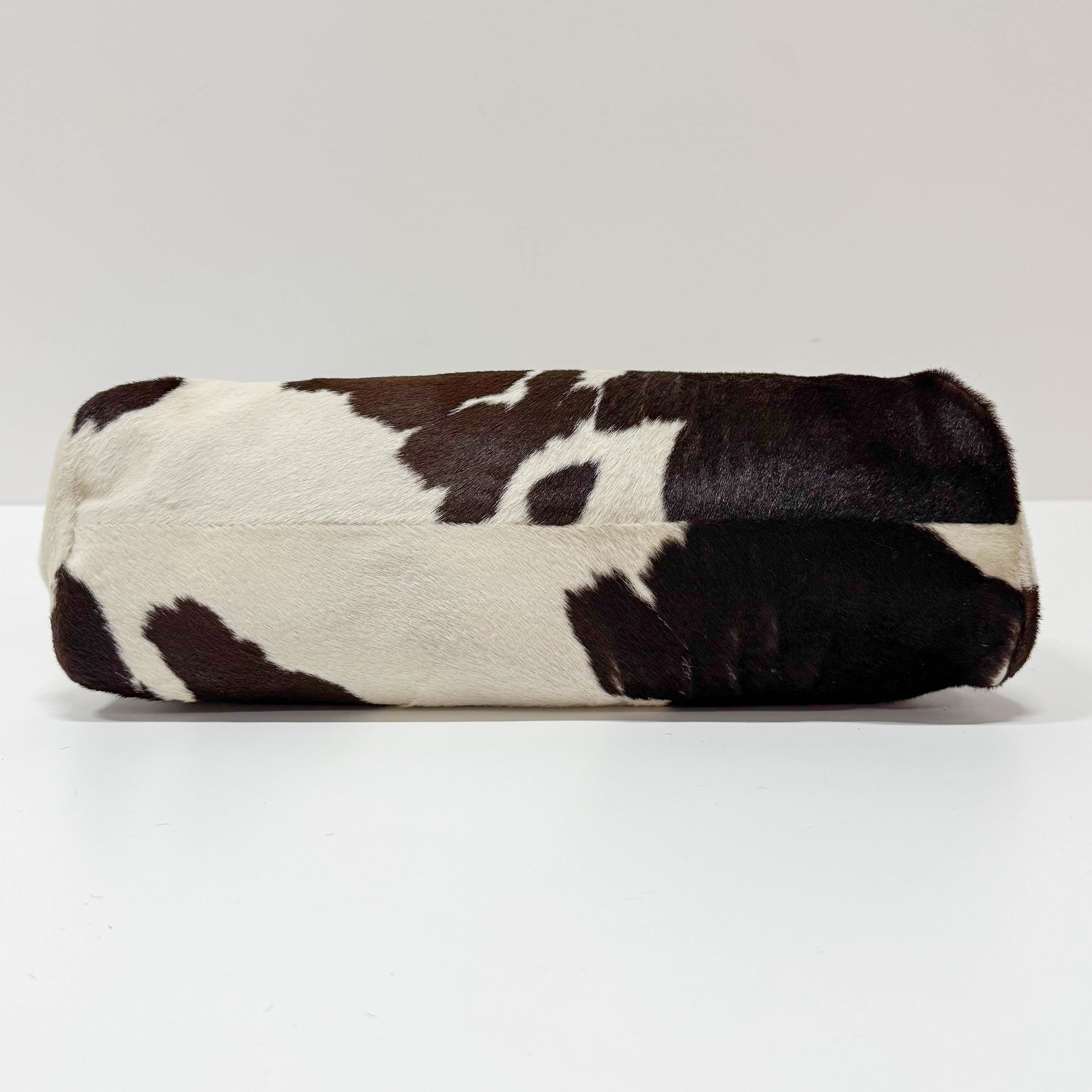 Cow Print Brown/White Pony Hair Shoulder Bag