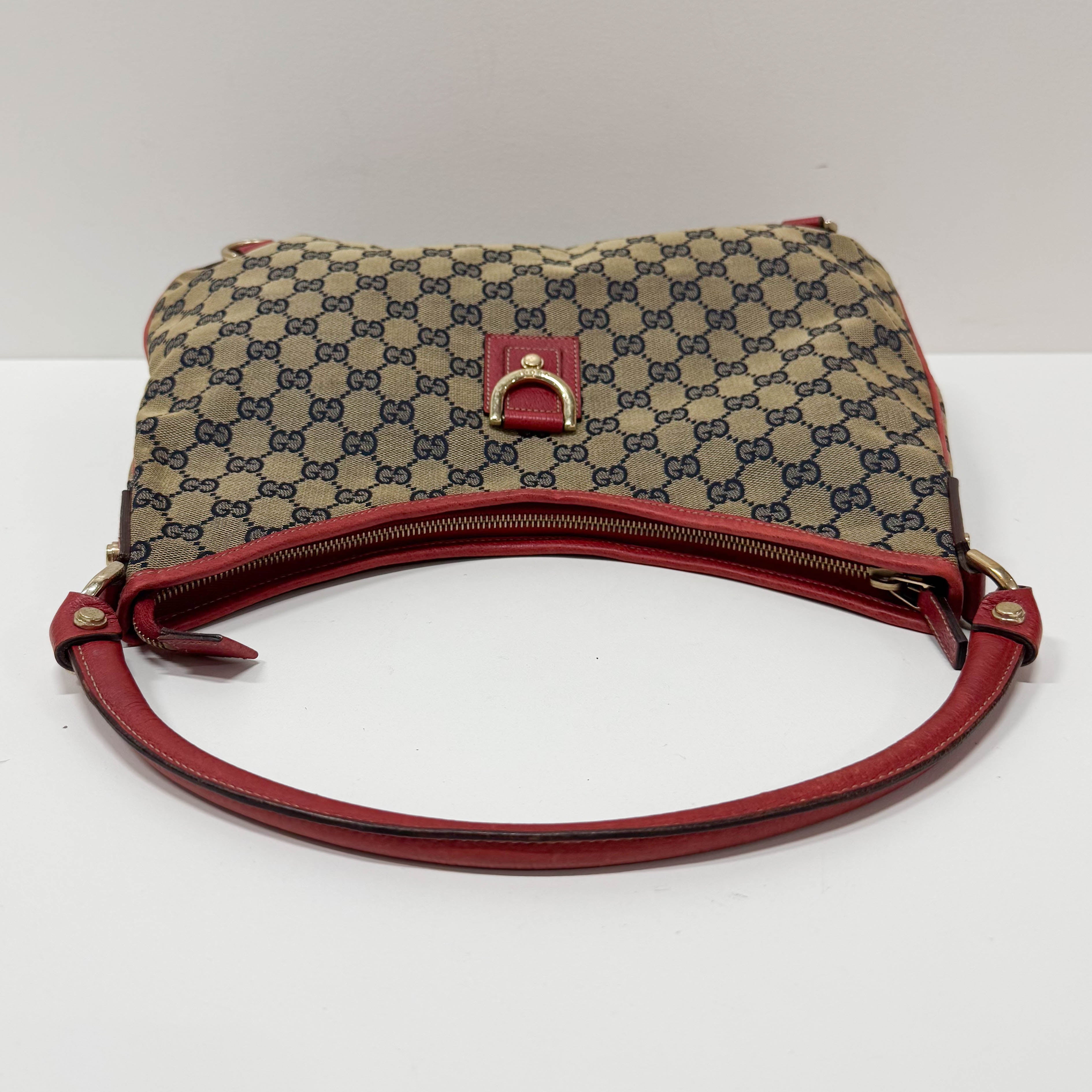 GG Canvas D-Ring Abbey Hobo Bag