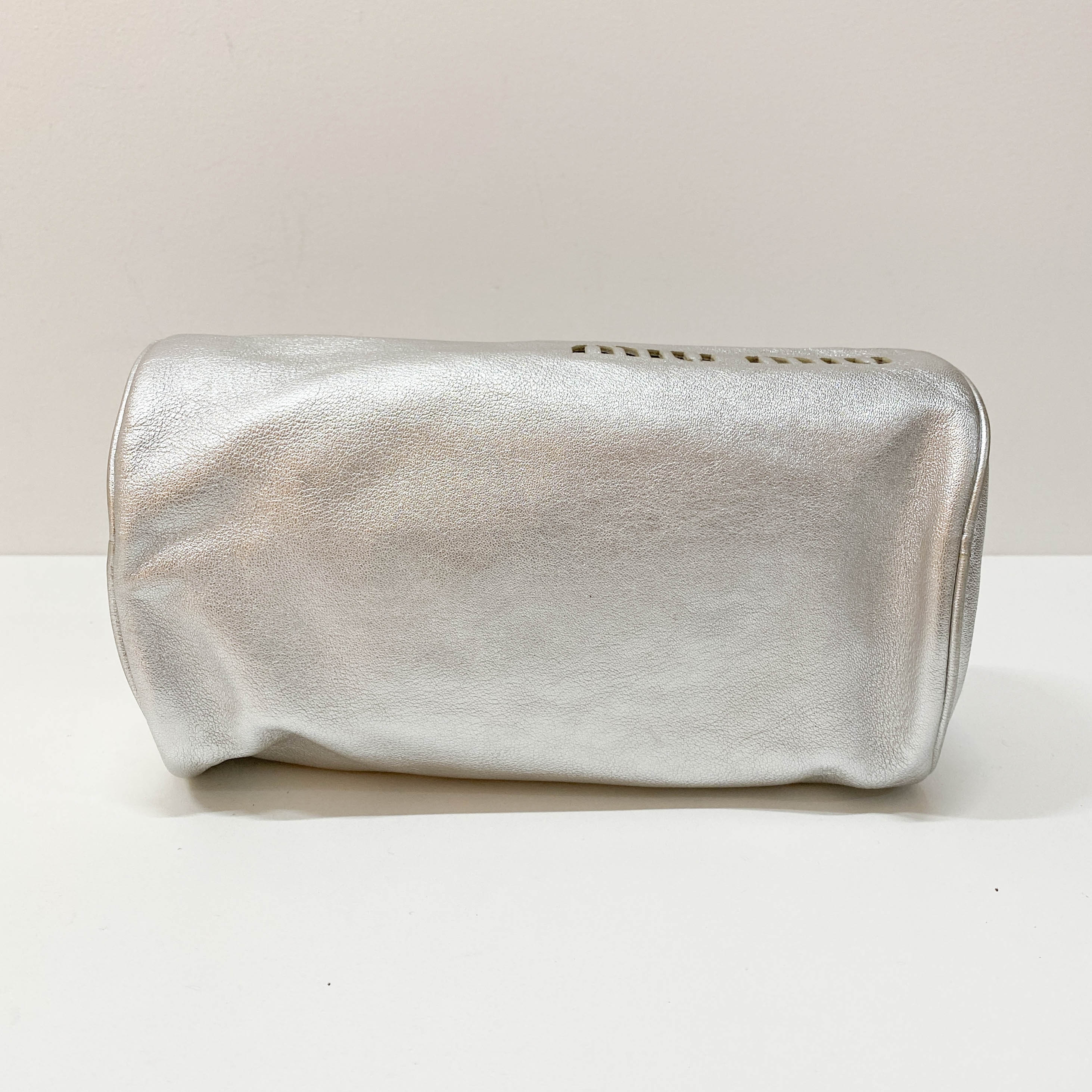 Archive Light Up Silver Leather Shoulder Bag