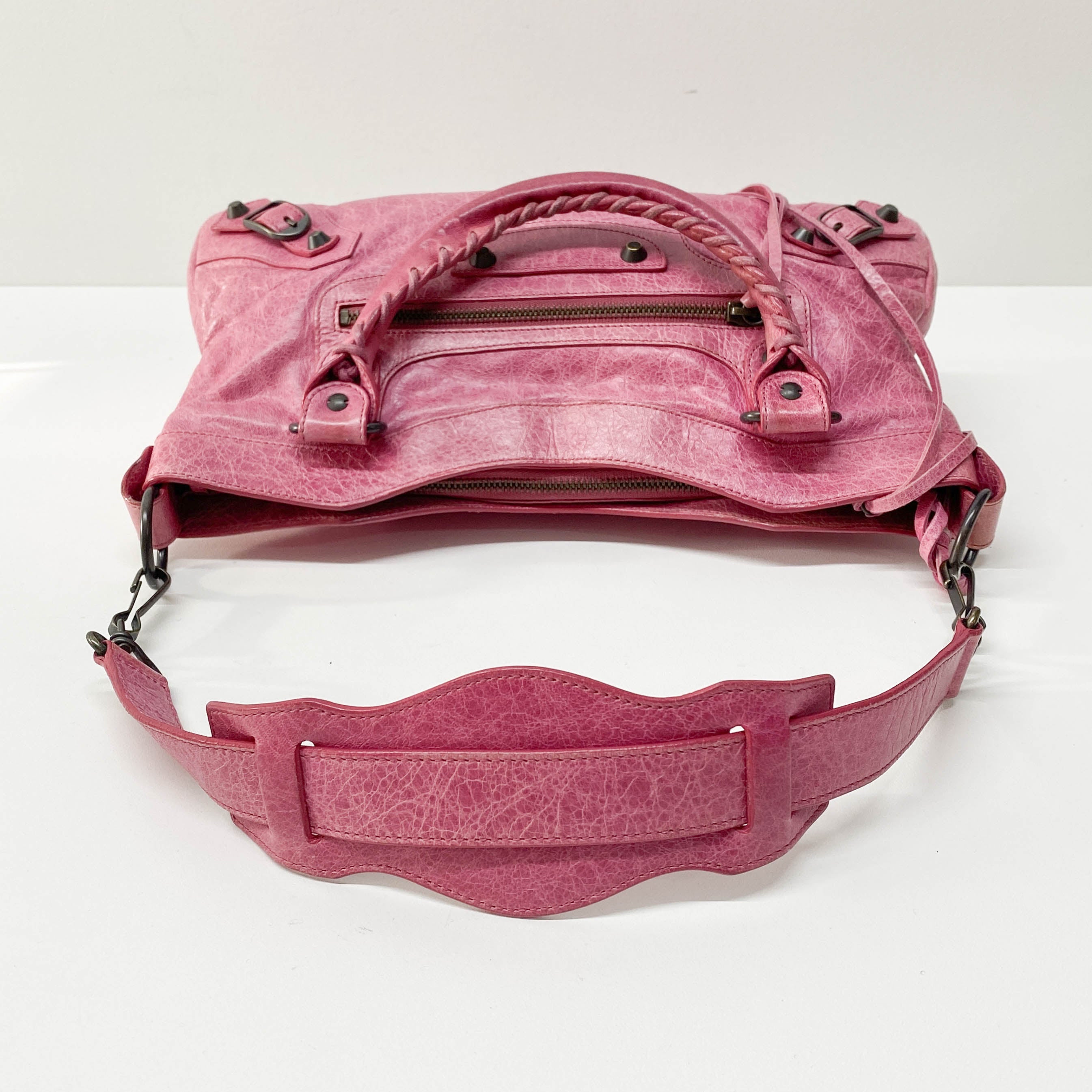 The First Pink Calfskin Leather Two Way Bag