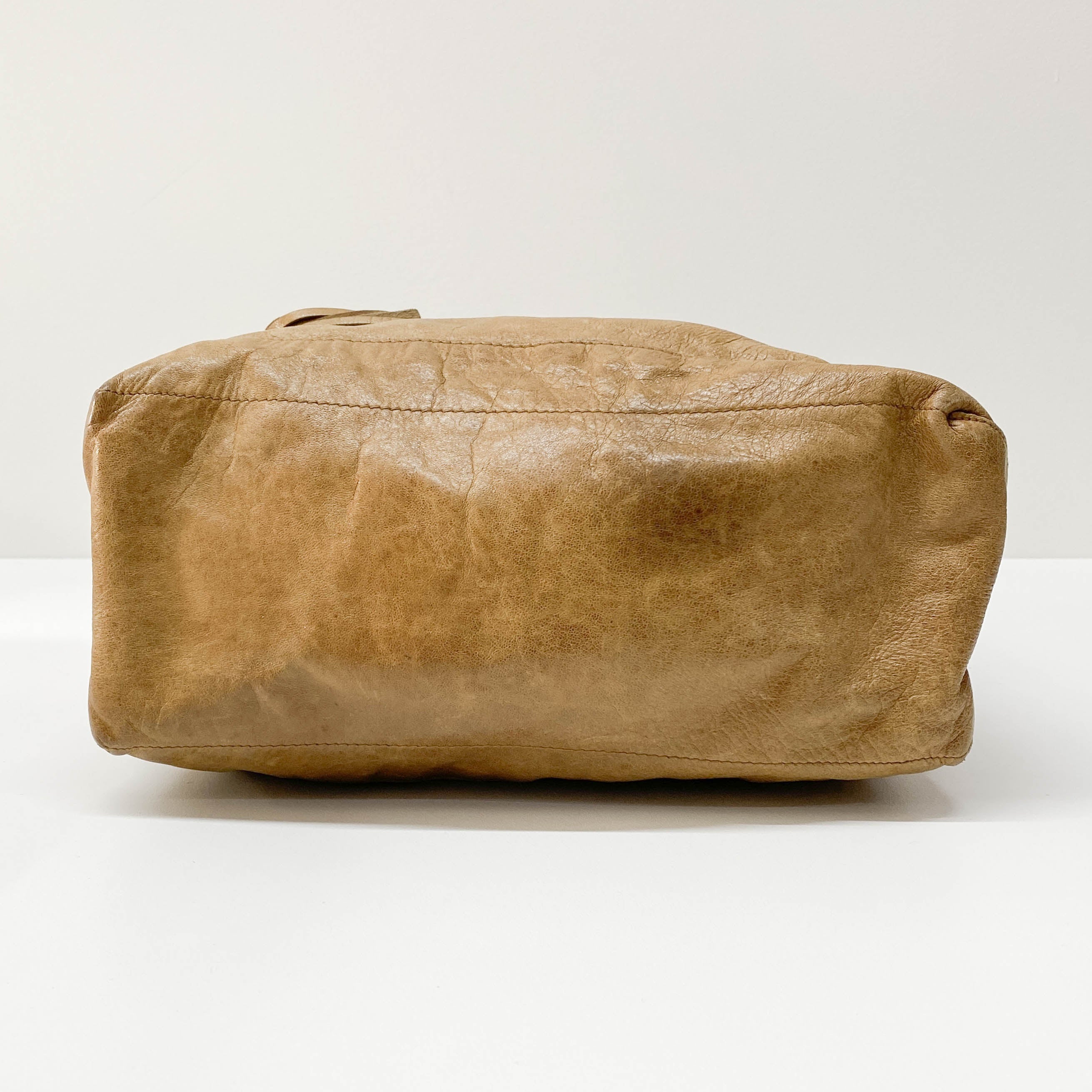 The Day Brown Calfskin Leather Hobo Bag