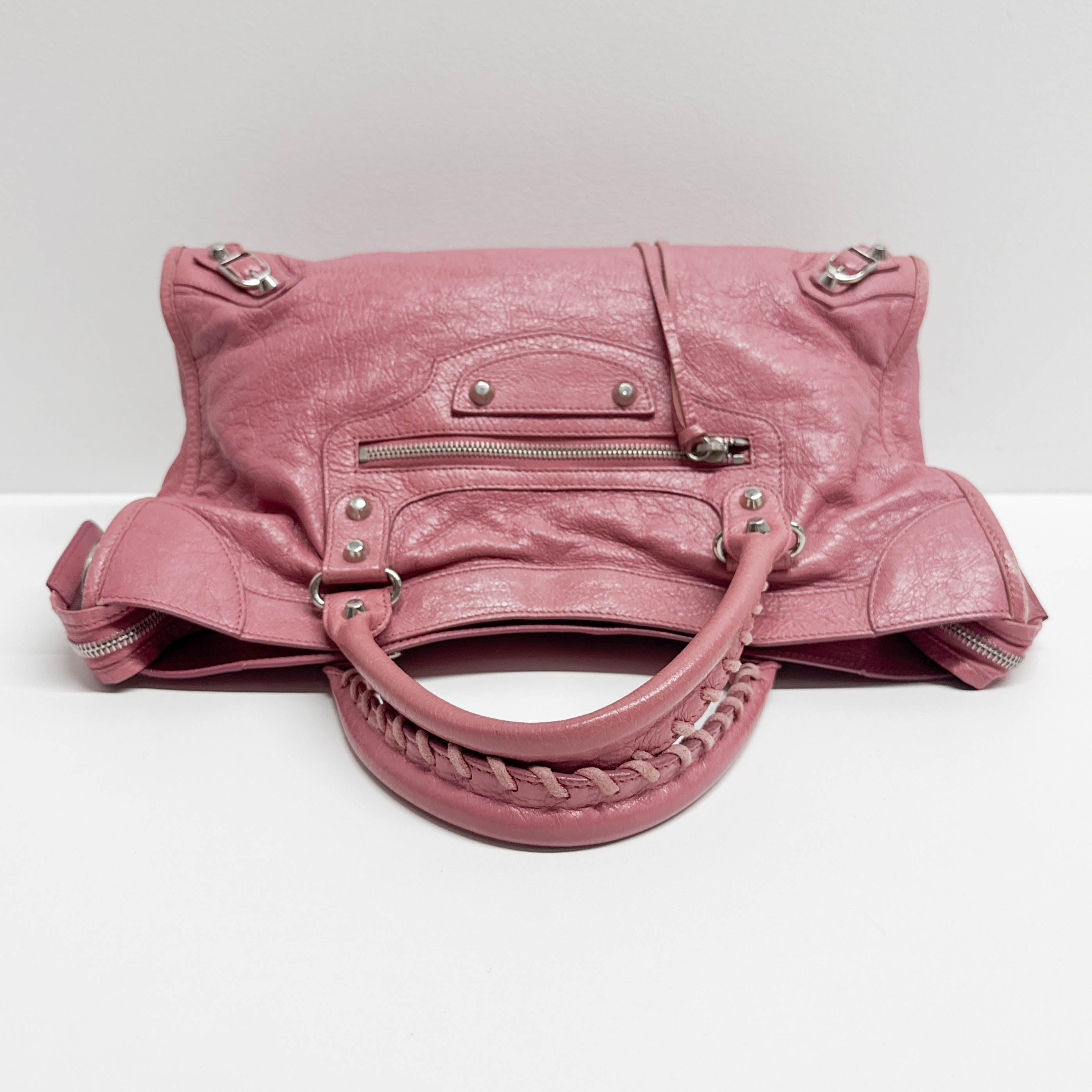 City Pink Leather Two Way Bag