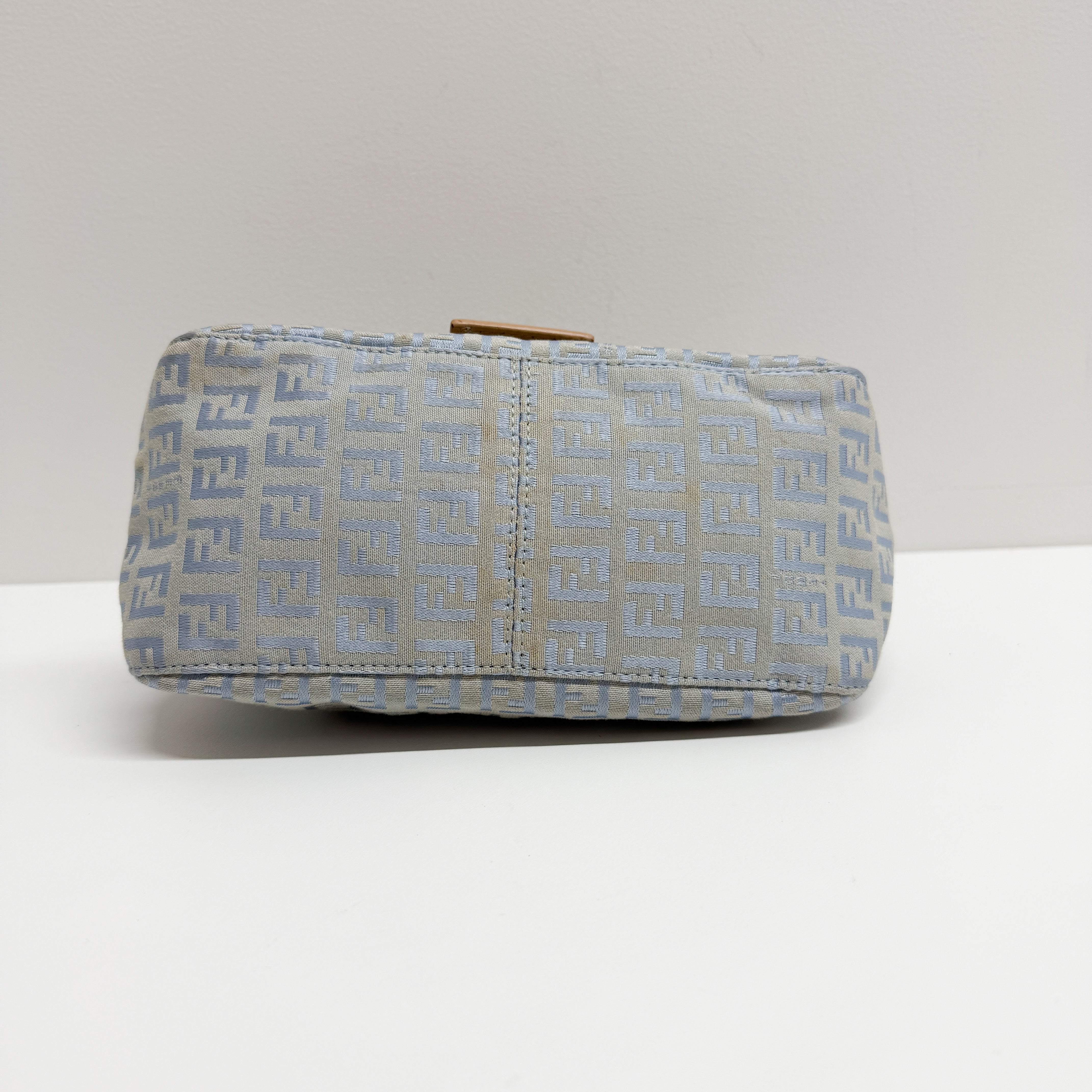 Mini Mamma Bagguete Blue Canvas Two Way Bag