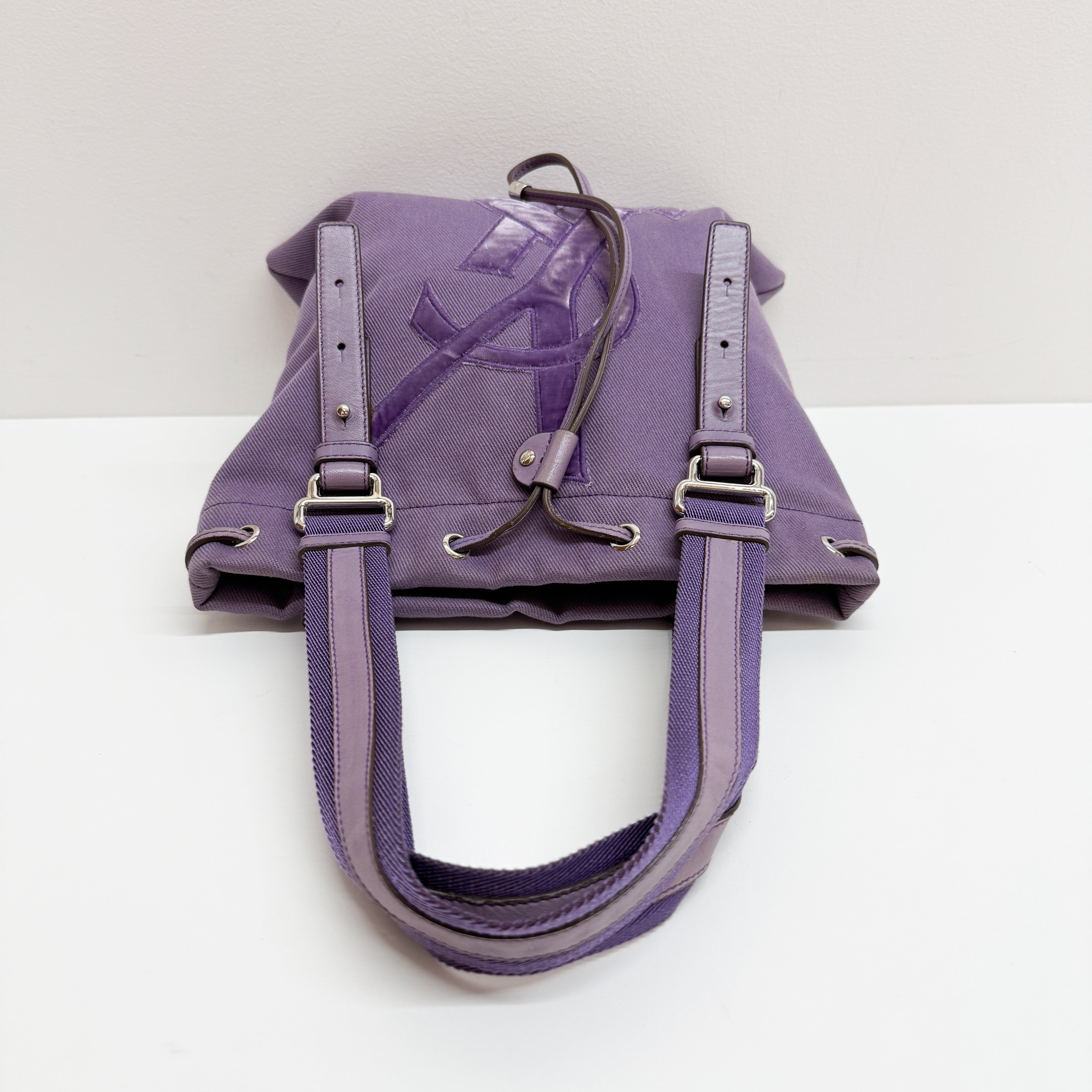 Vintage Purple Cotton Tote Bag