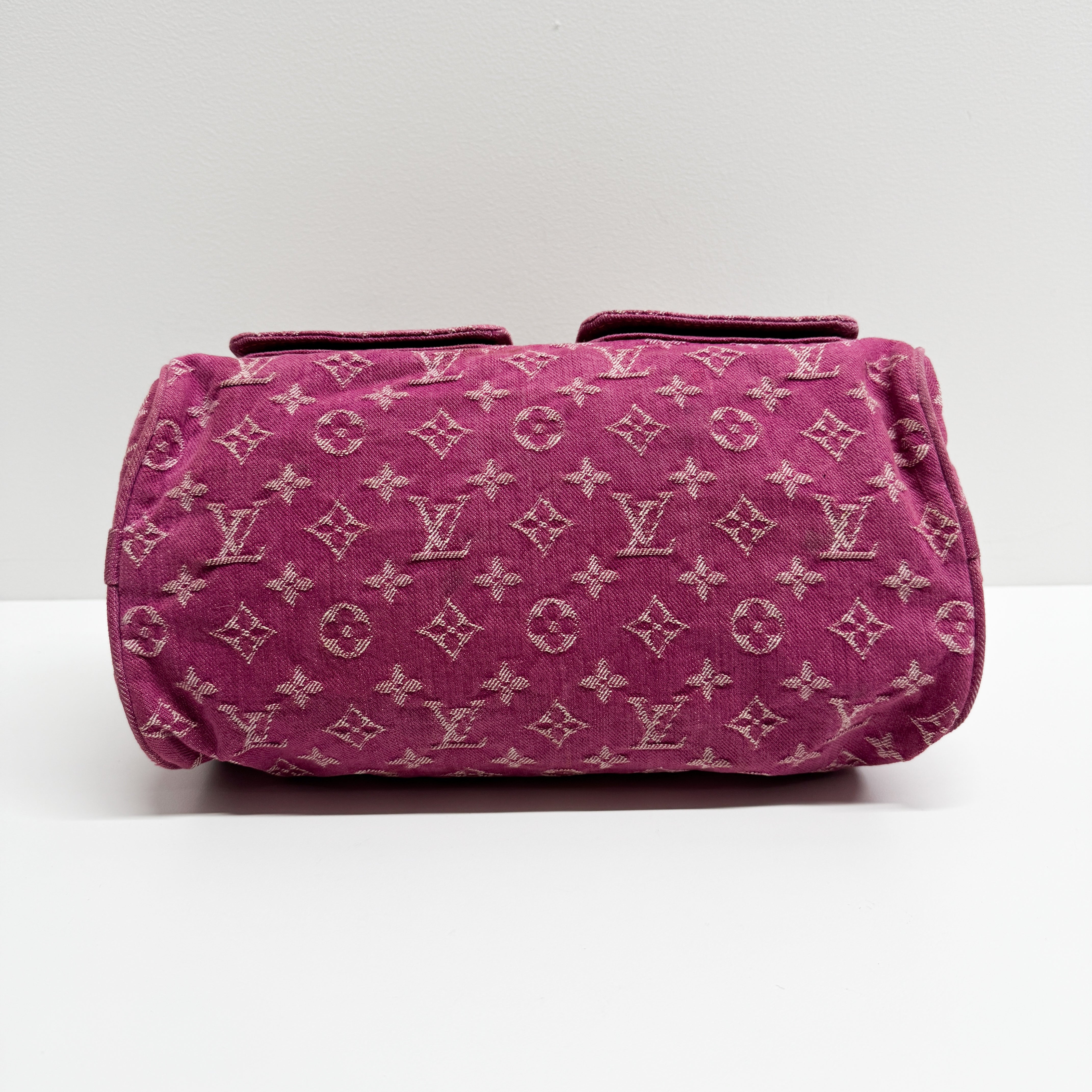 Neo Speedy Pink Baggy Monogram Denim Hand Bag