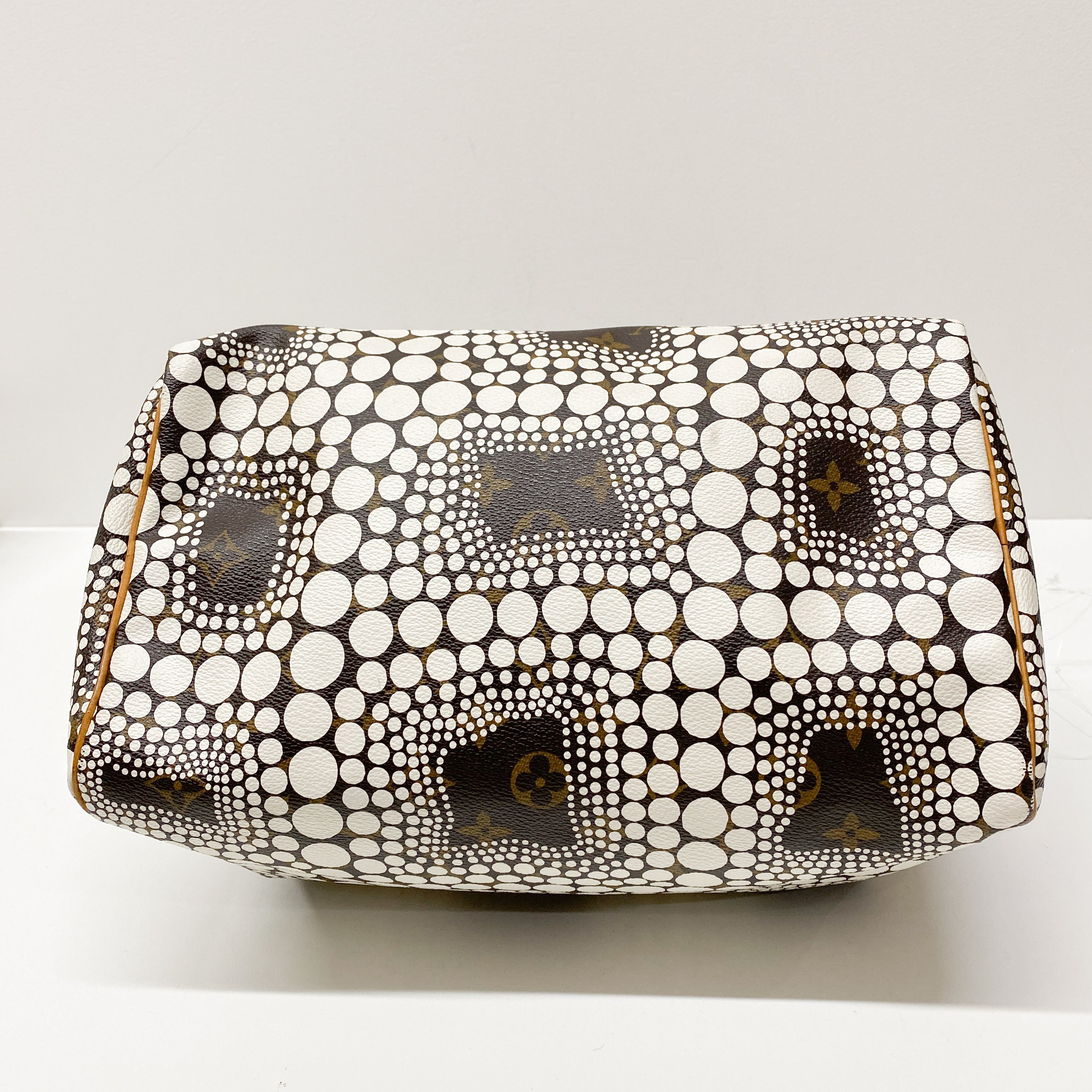 Speedy 30 Yayoi Kusama Monogram Multi-color Coated Canvas Hand Bag