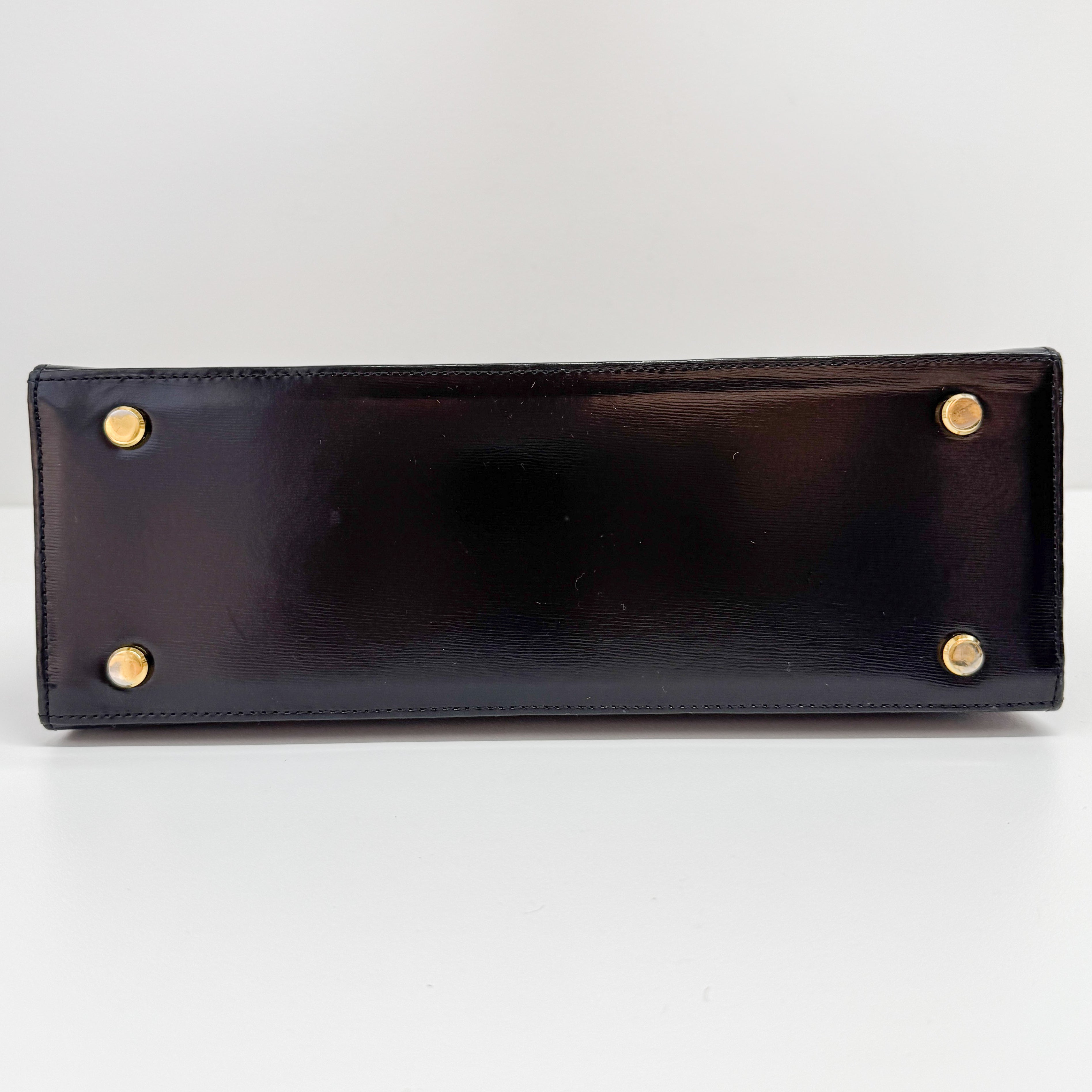 Black Patent Leather Handbag