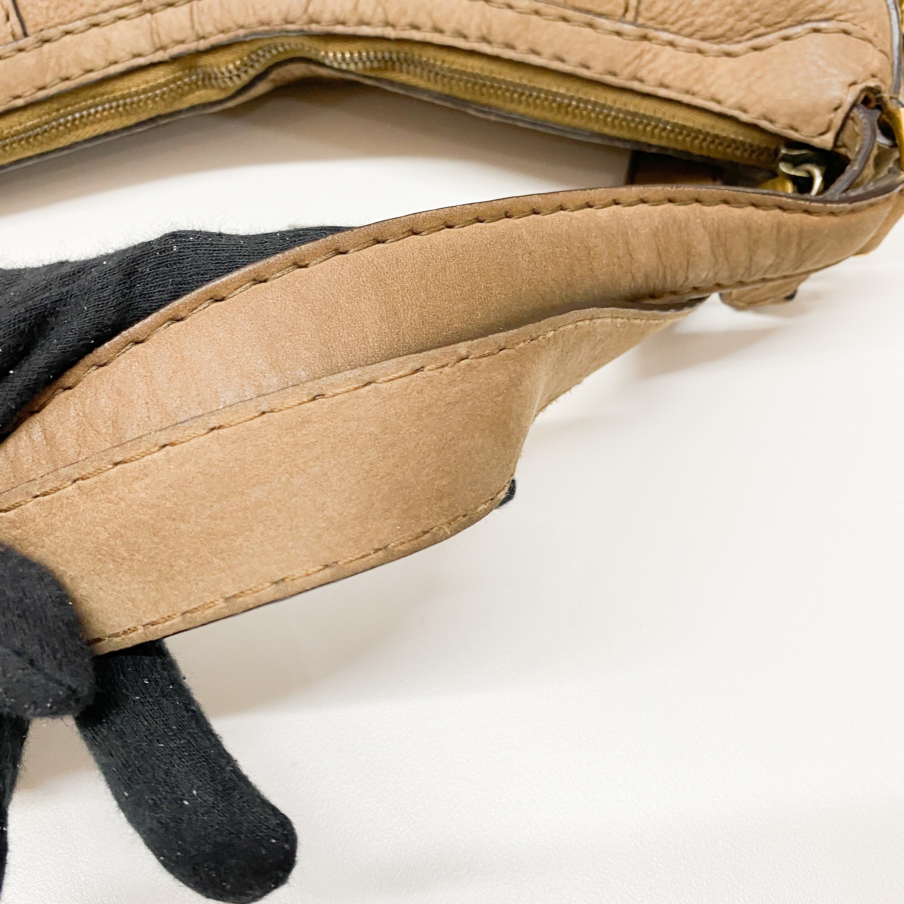 Vintage Brown Leather Shoulder Bag