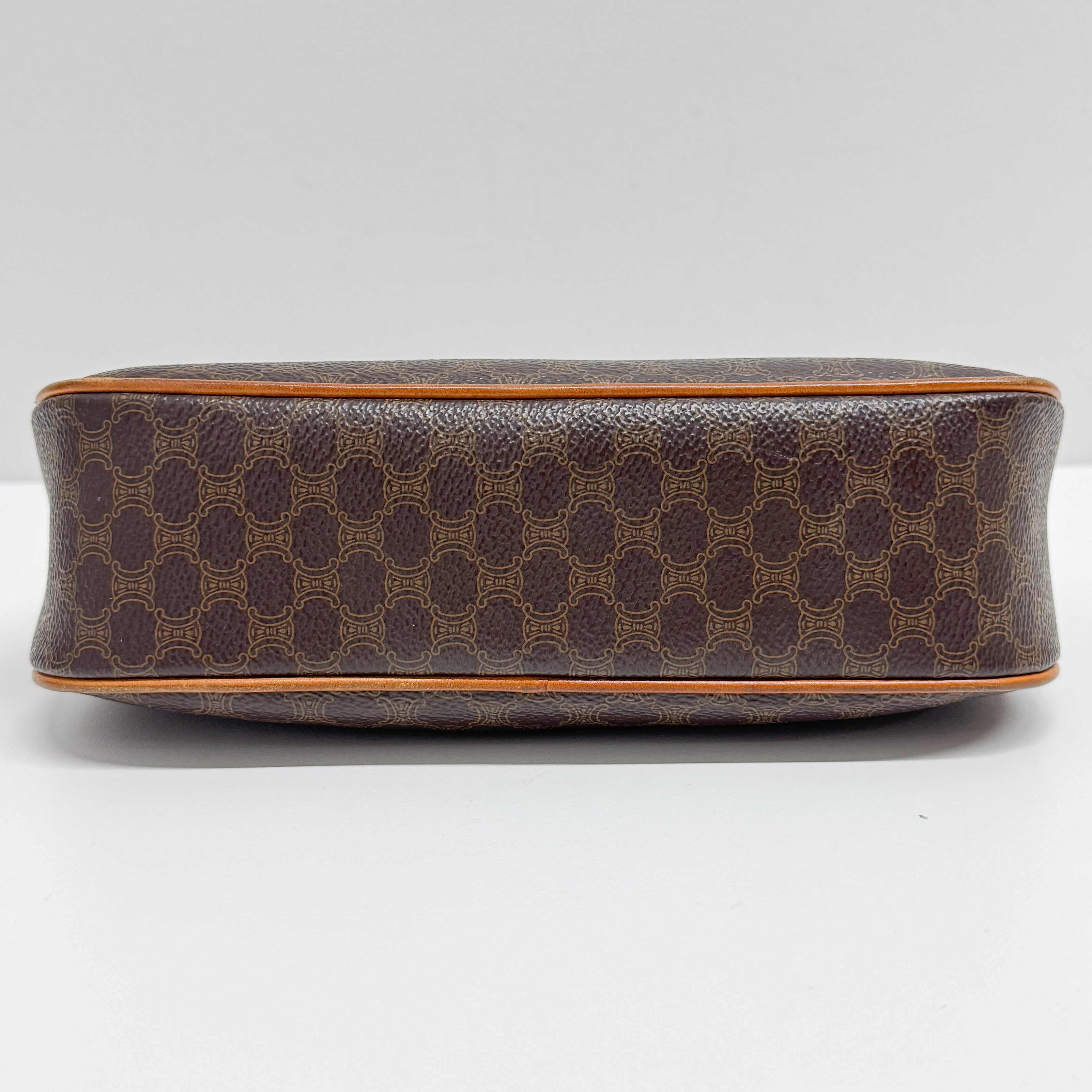 Macadam Brown Canvas Shoulder Bag