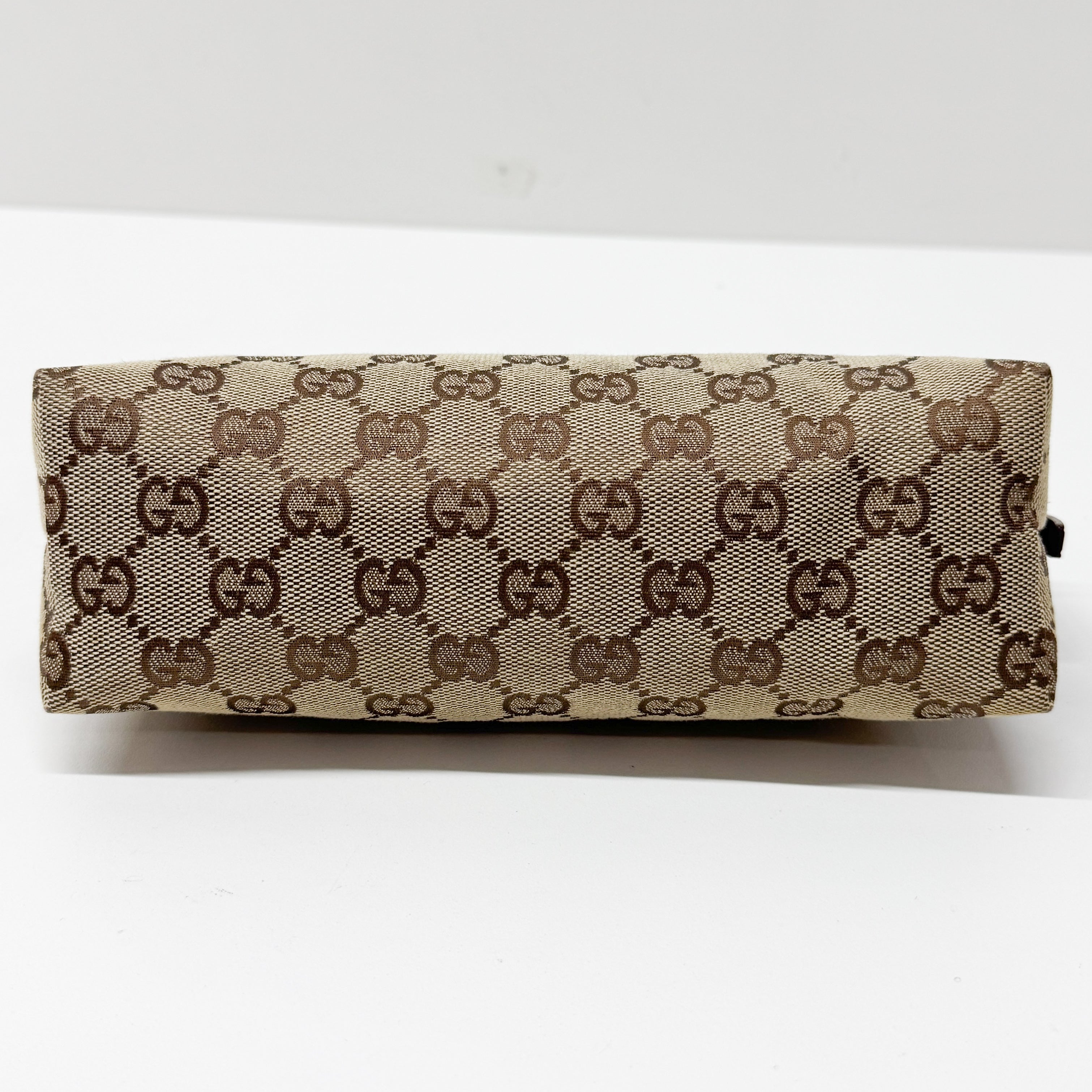 GG Brown Canvas Shoulder Bag