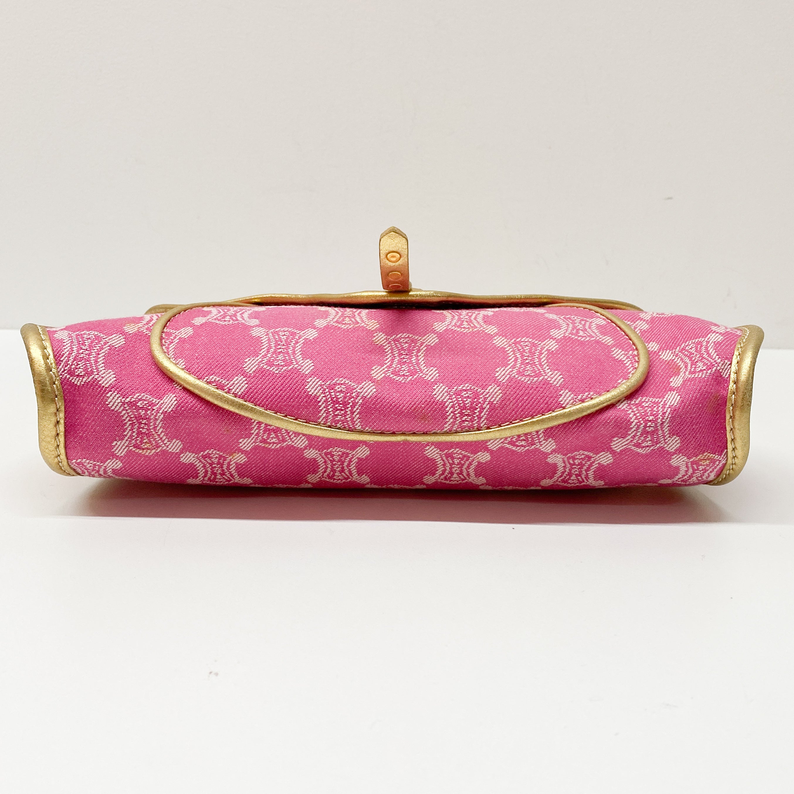 Vintage Pink Canvas Shoulder Bag