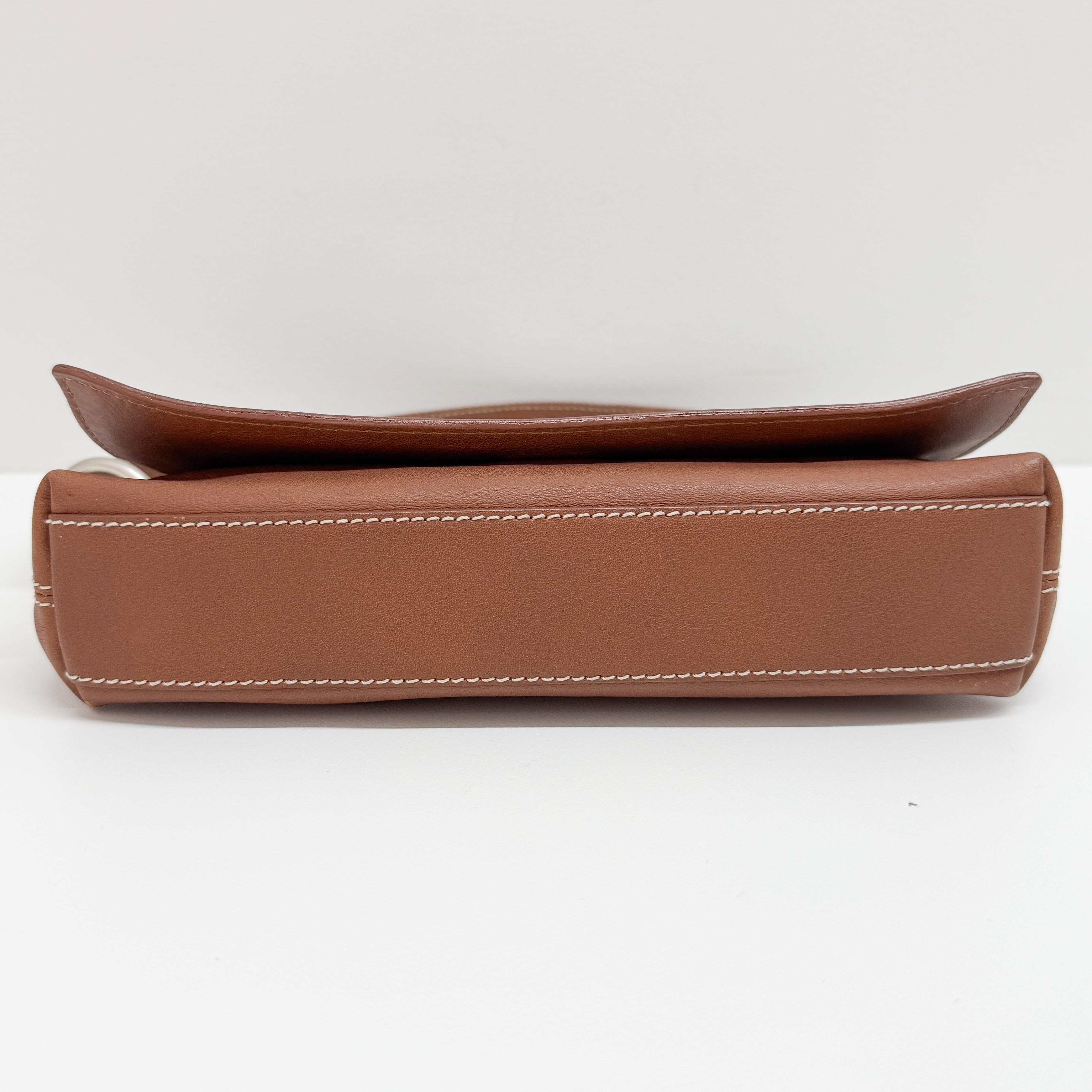 Brown Leather Shoulder Bag