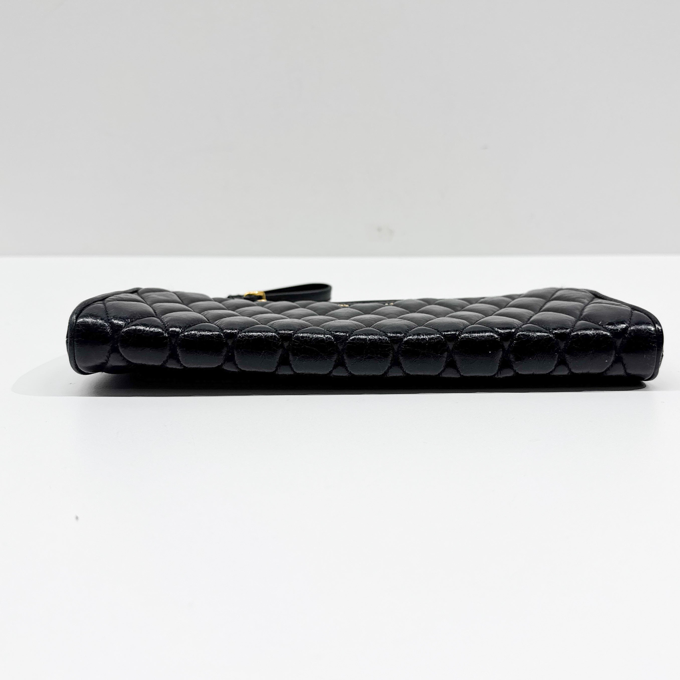 Vintage Black Leather Pouch