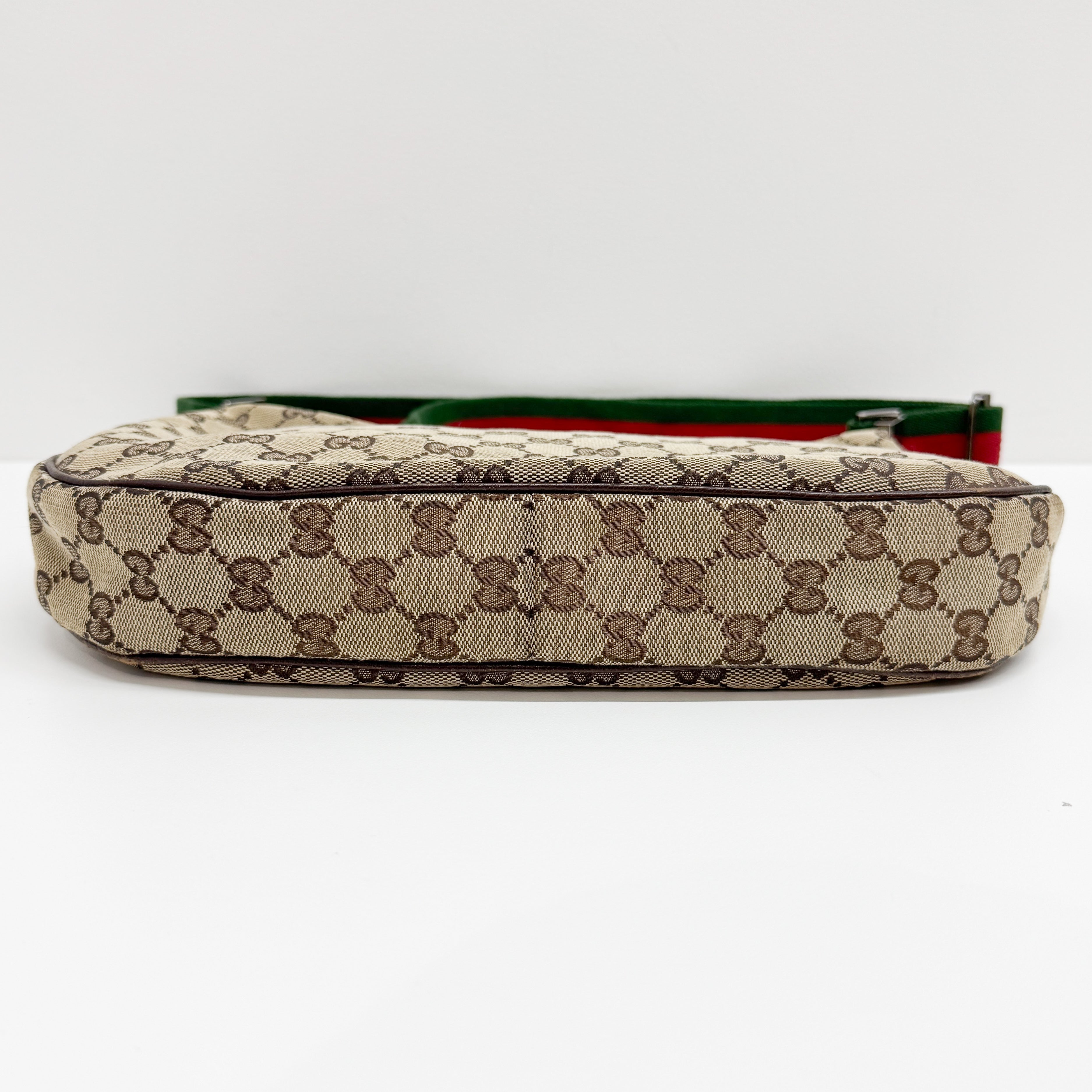 Vintage Brown Canvas Shoulder Bag