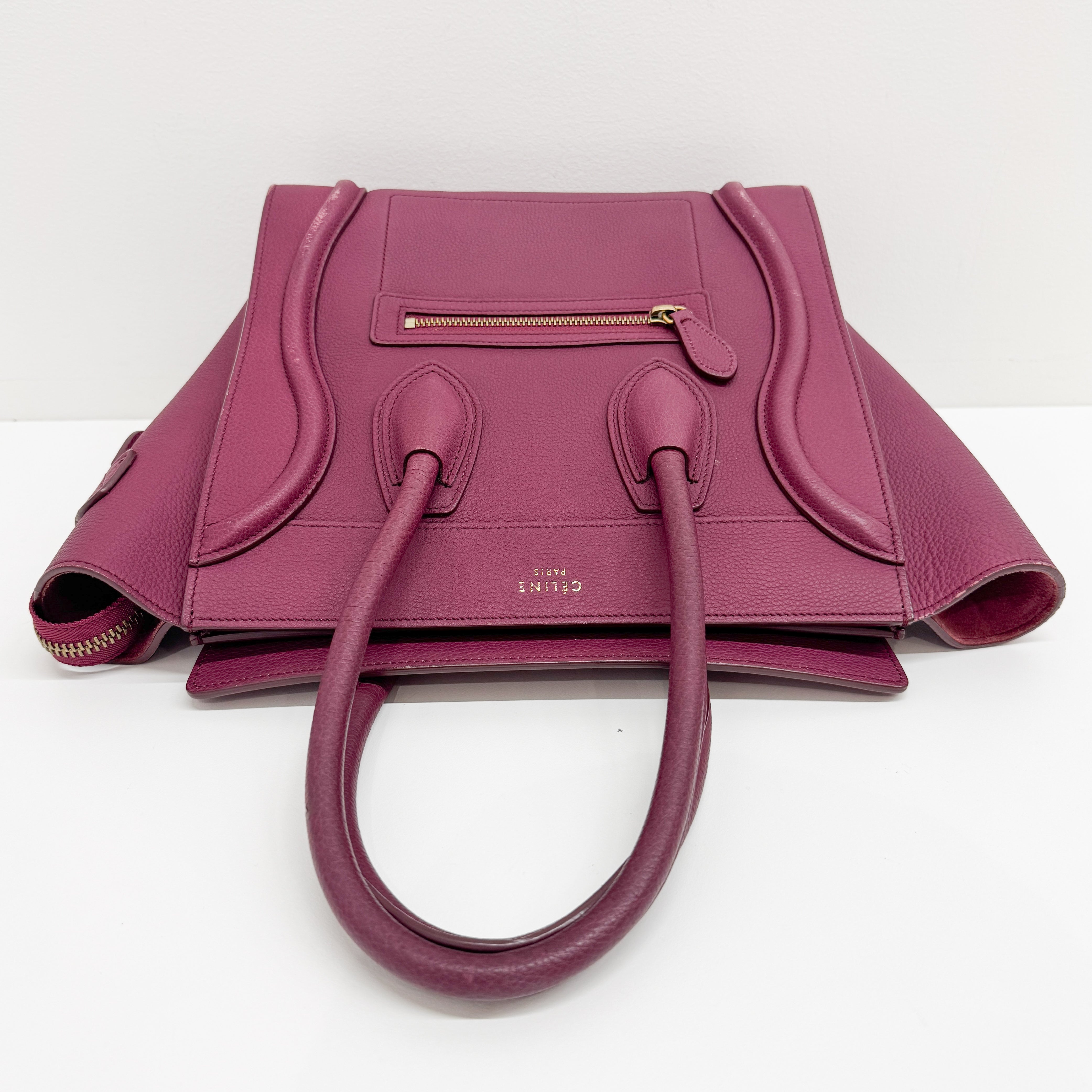 Luggage Microshopper Leather Tote Bag