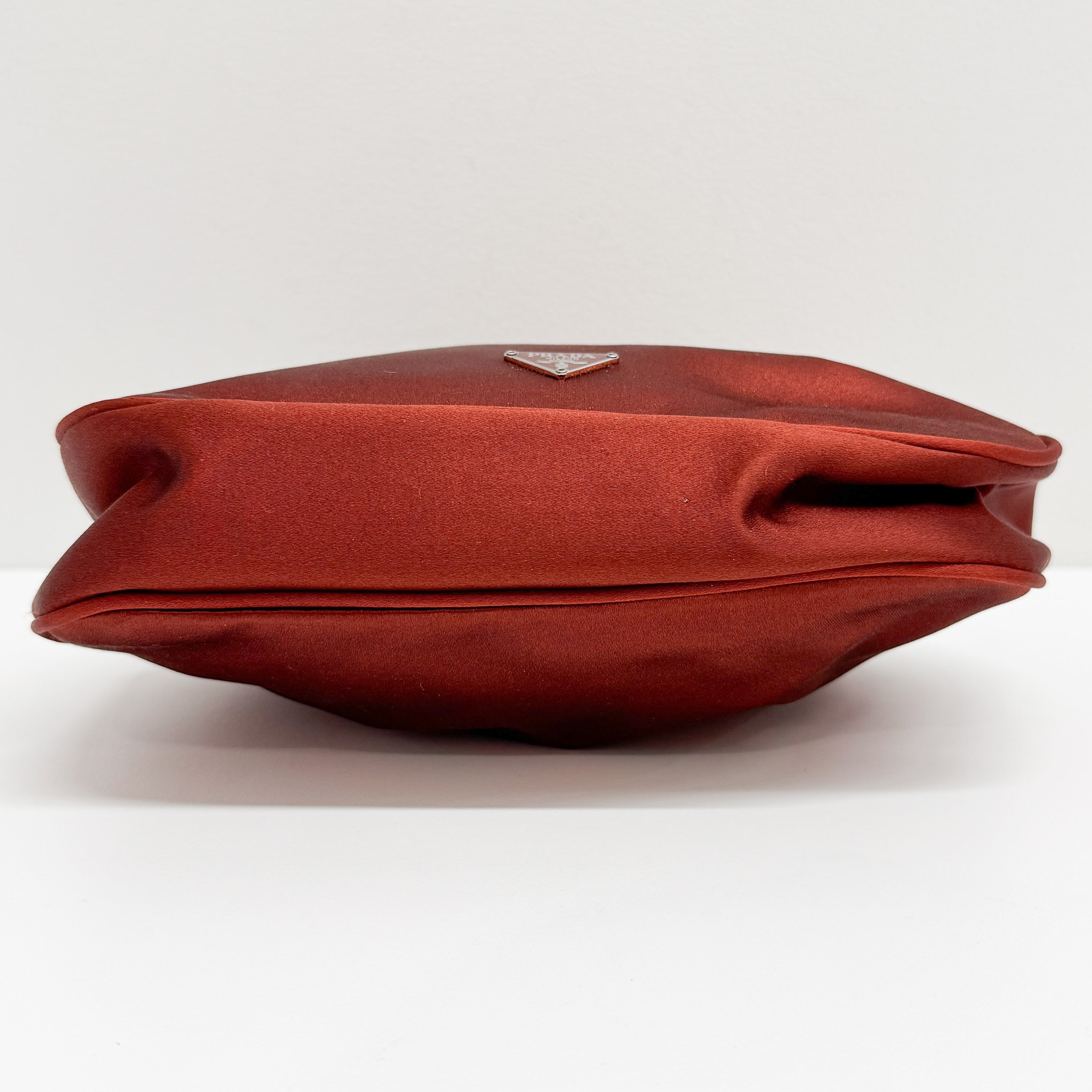 Red Satin Hand Bag