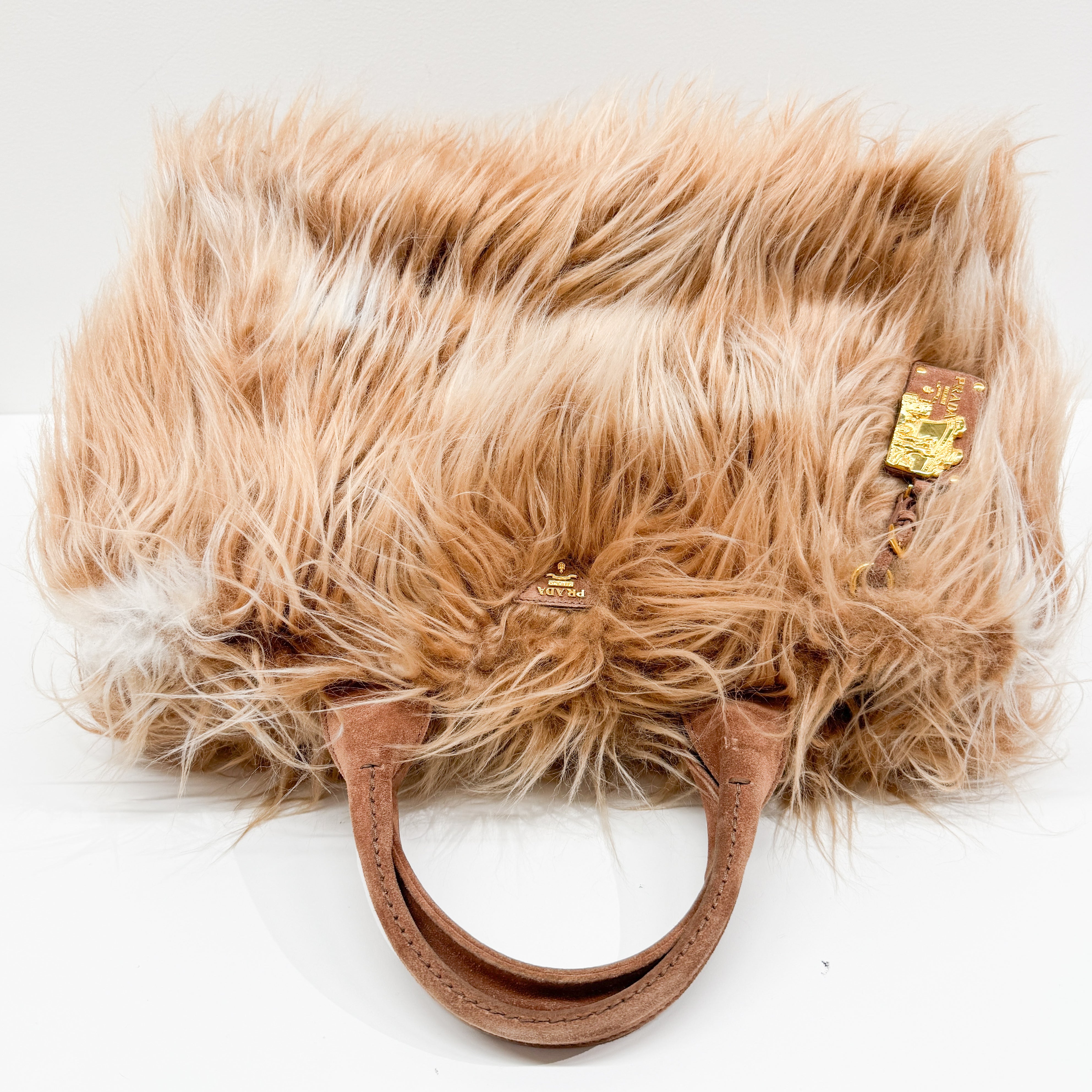 Kidassia Brown Eco Faux Fur Tote Bag