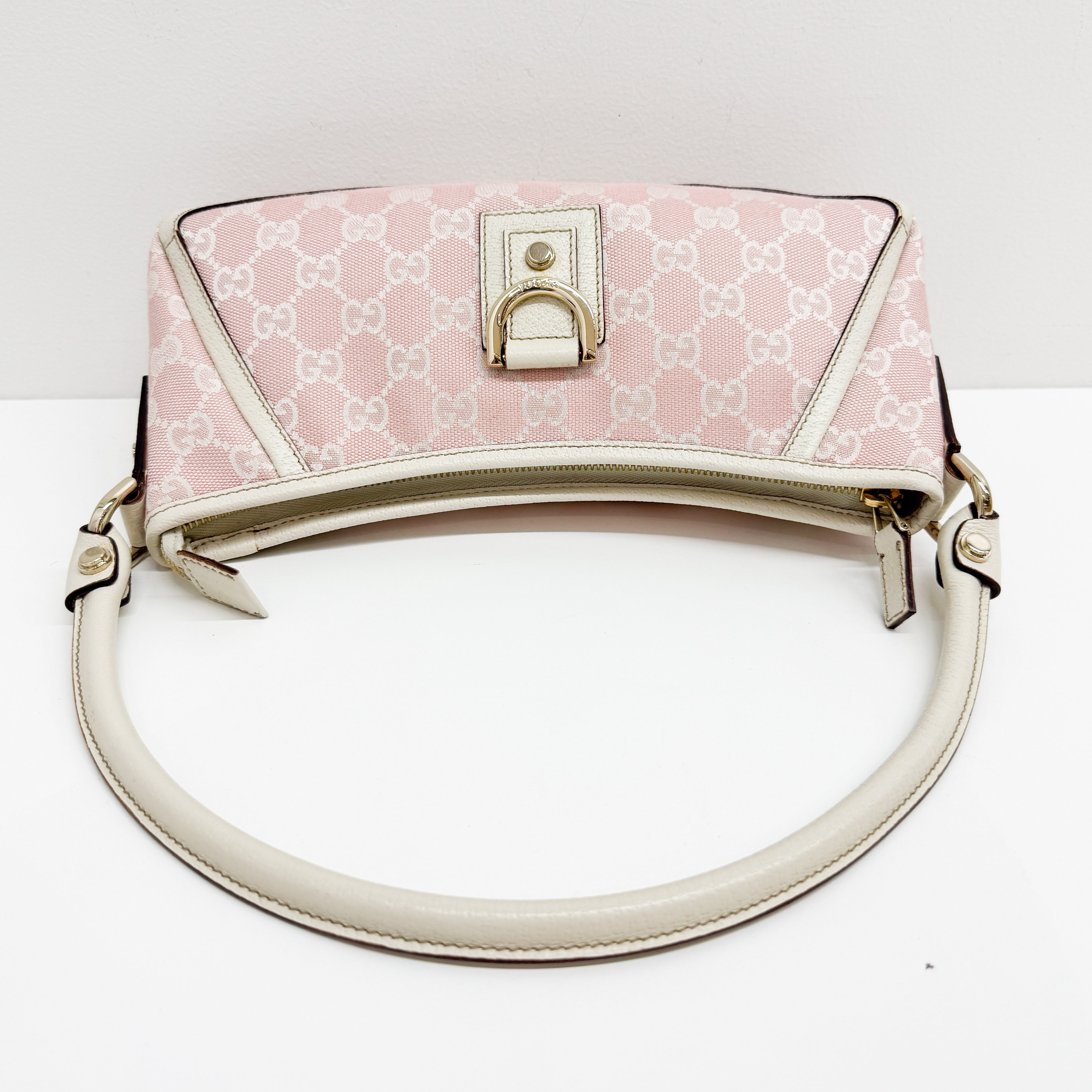 GG Pink Canvas Shoulder Bag