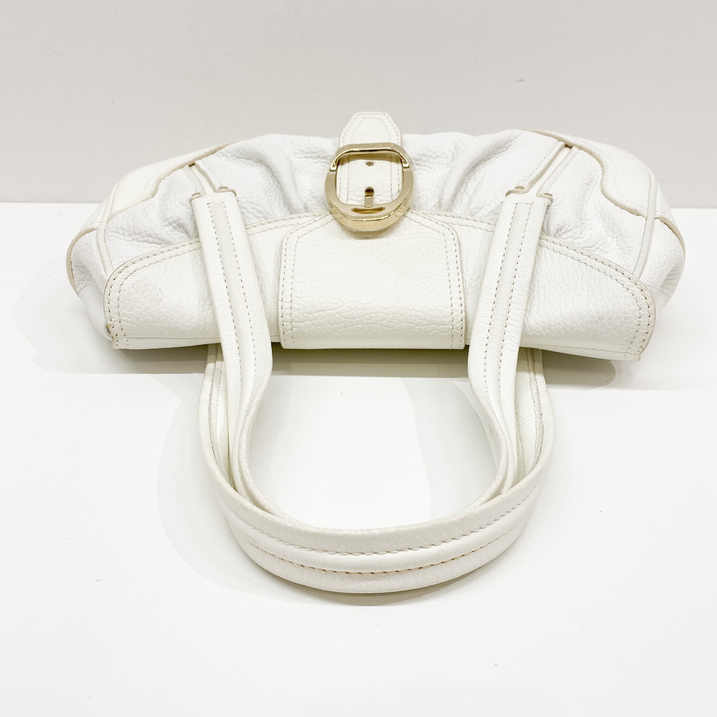 White Leather Shoulder Bag