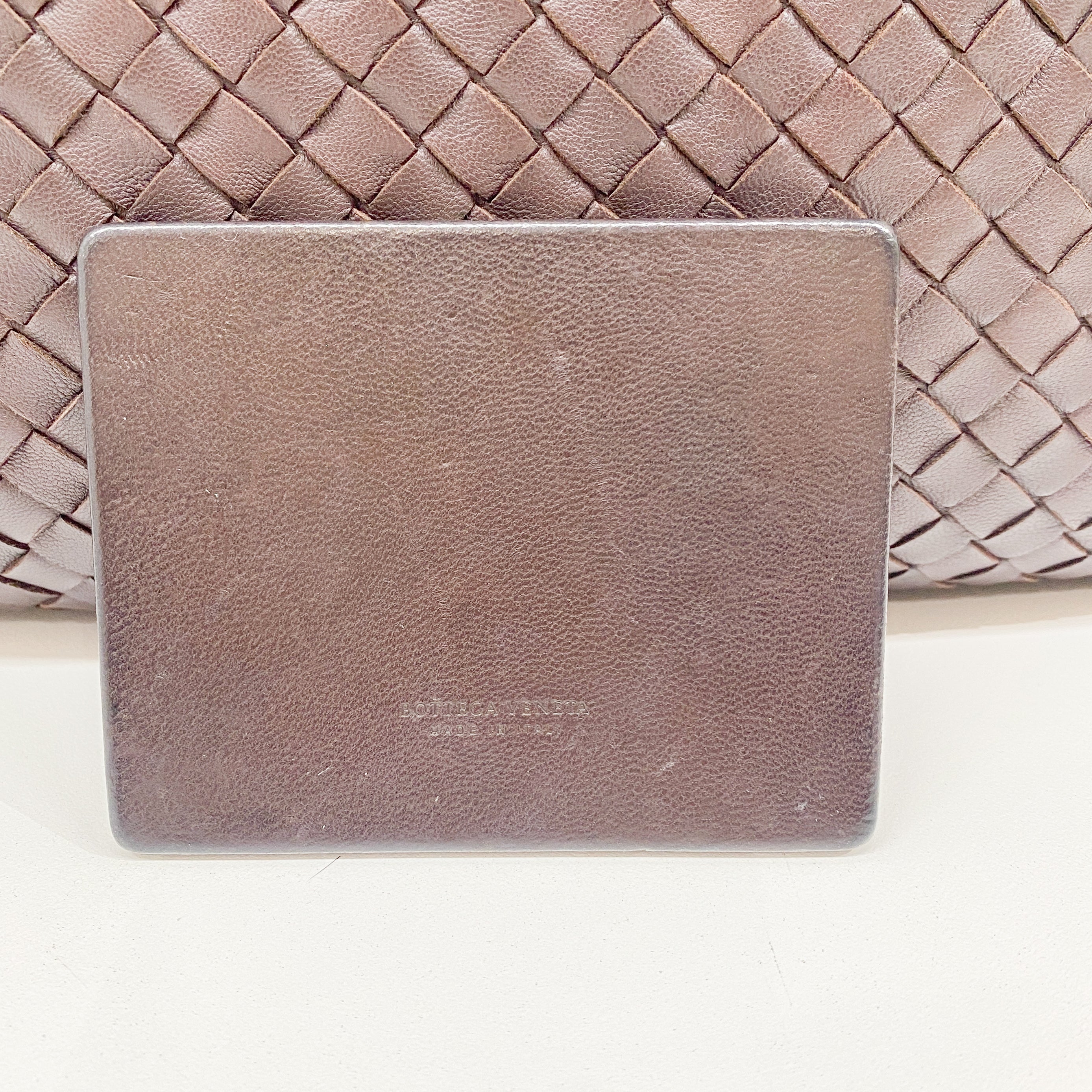 Intrecciato Brown Leather Hobo Bag