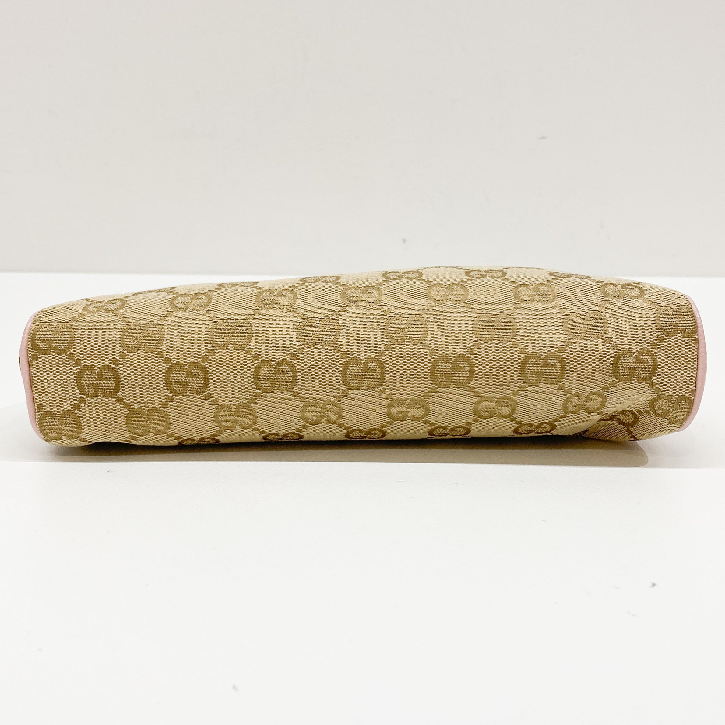 GG Beige Canvas Shoulder Bag