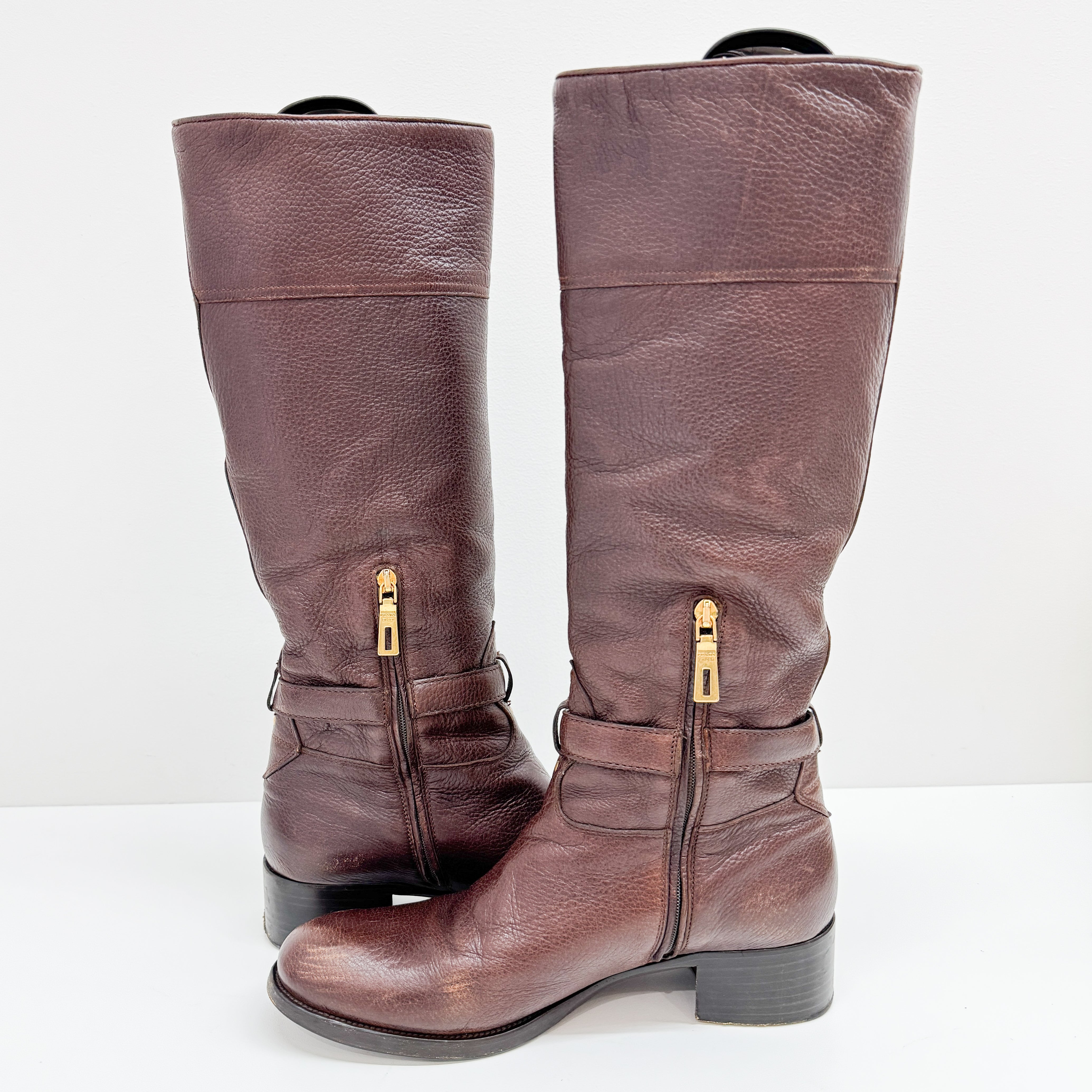 Size 40 EU Brown Leather Long Boots