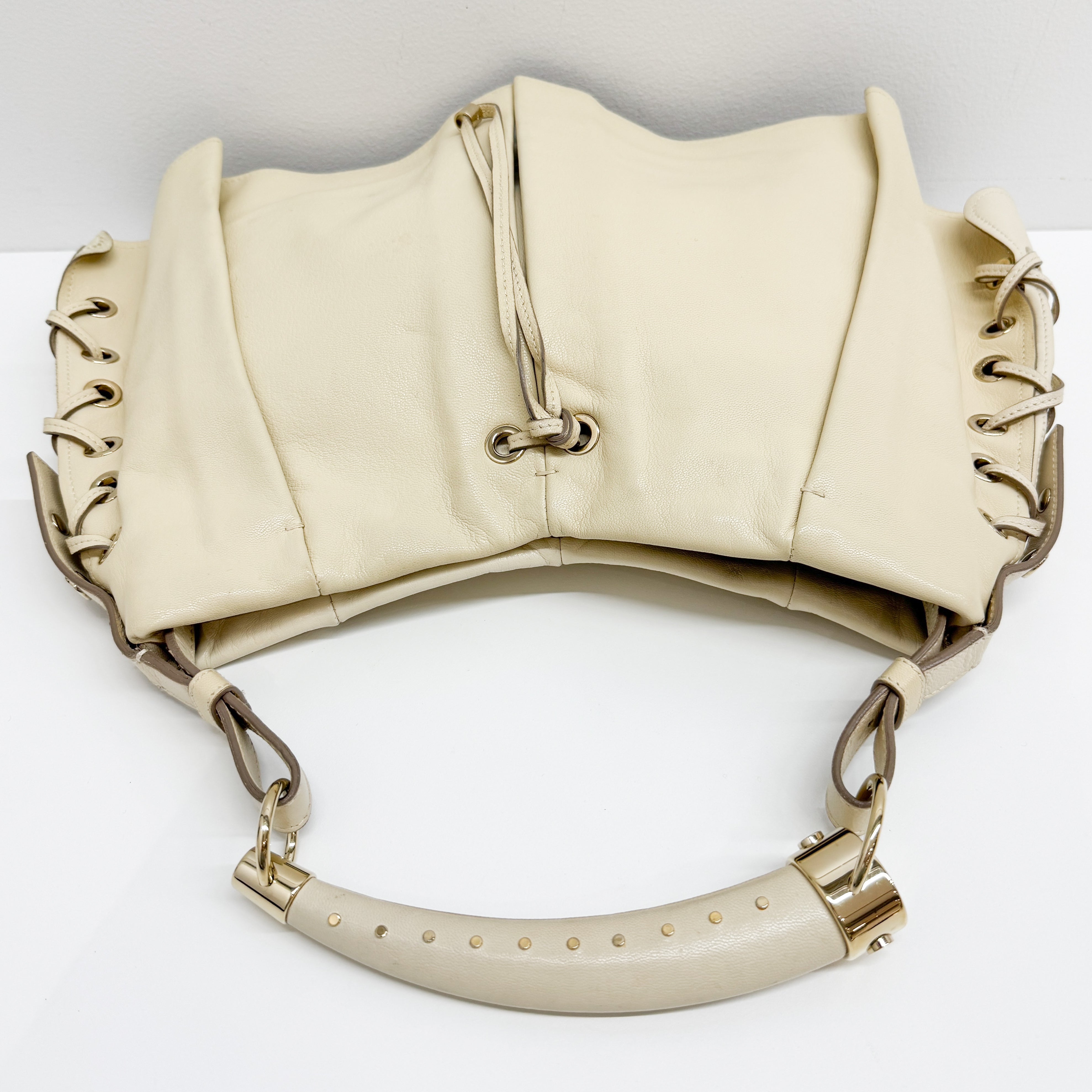 Mombasa Beige Leather Hand Bag