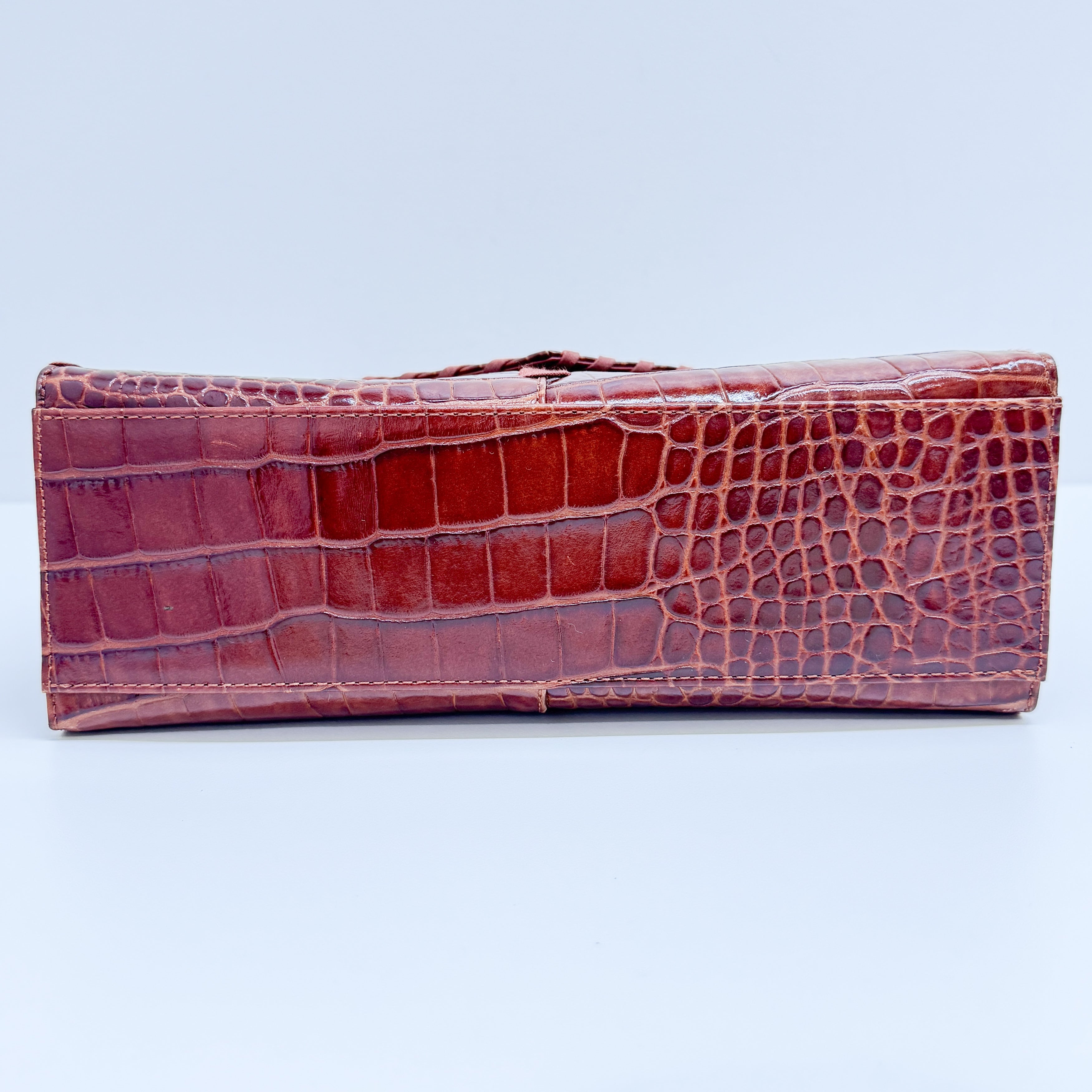 Cassandra Red Leather Hand Bag