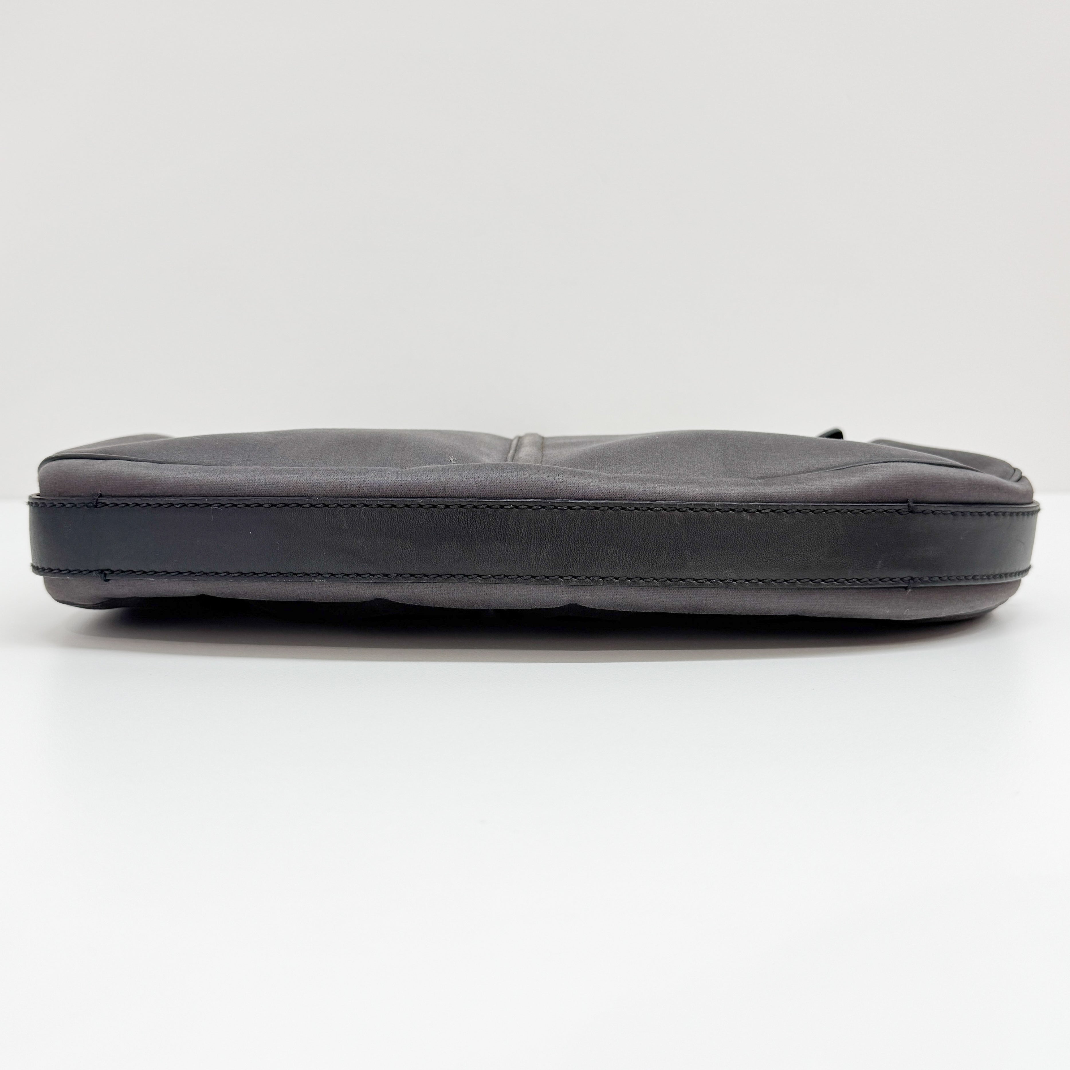 Mombasa Silver Cotton Shoulder Bag