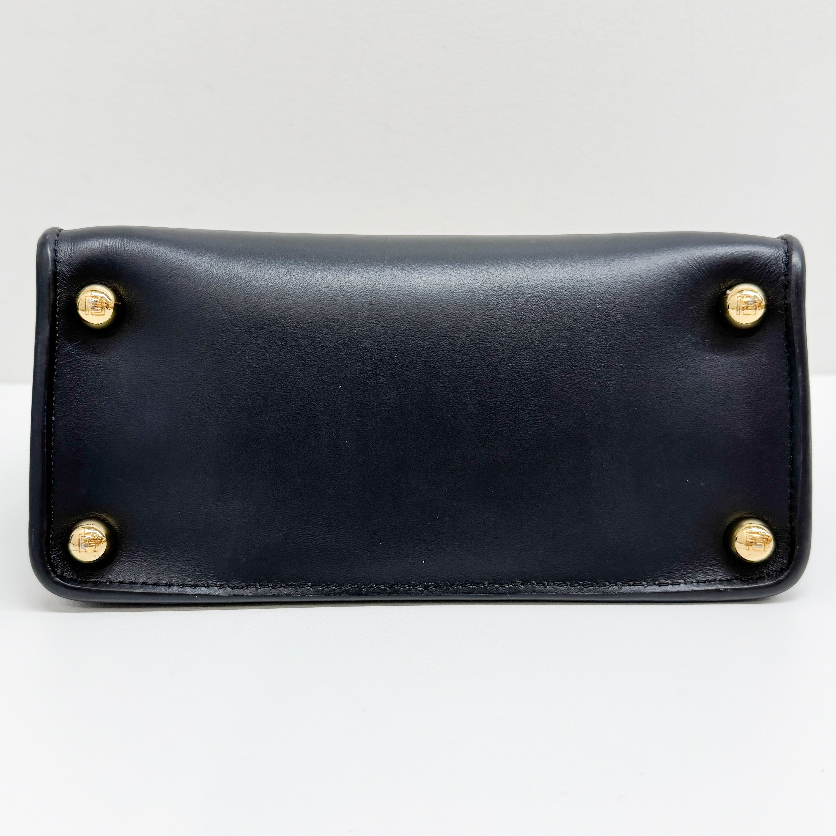 Black Leather Two Way Bag
