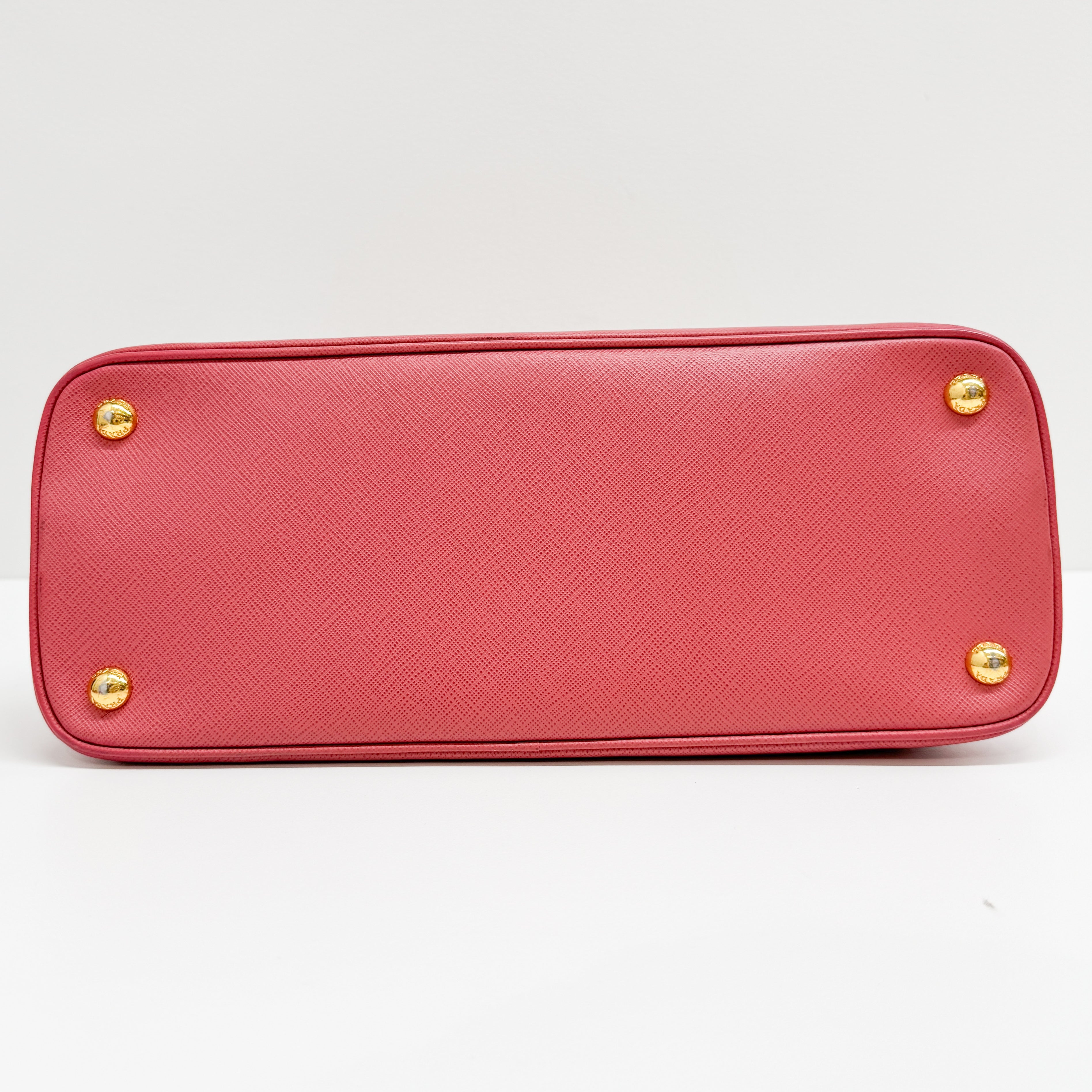 Saffiano Lux Pink Leather Two Way Bag