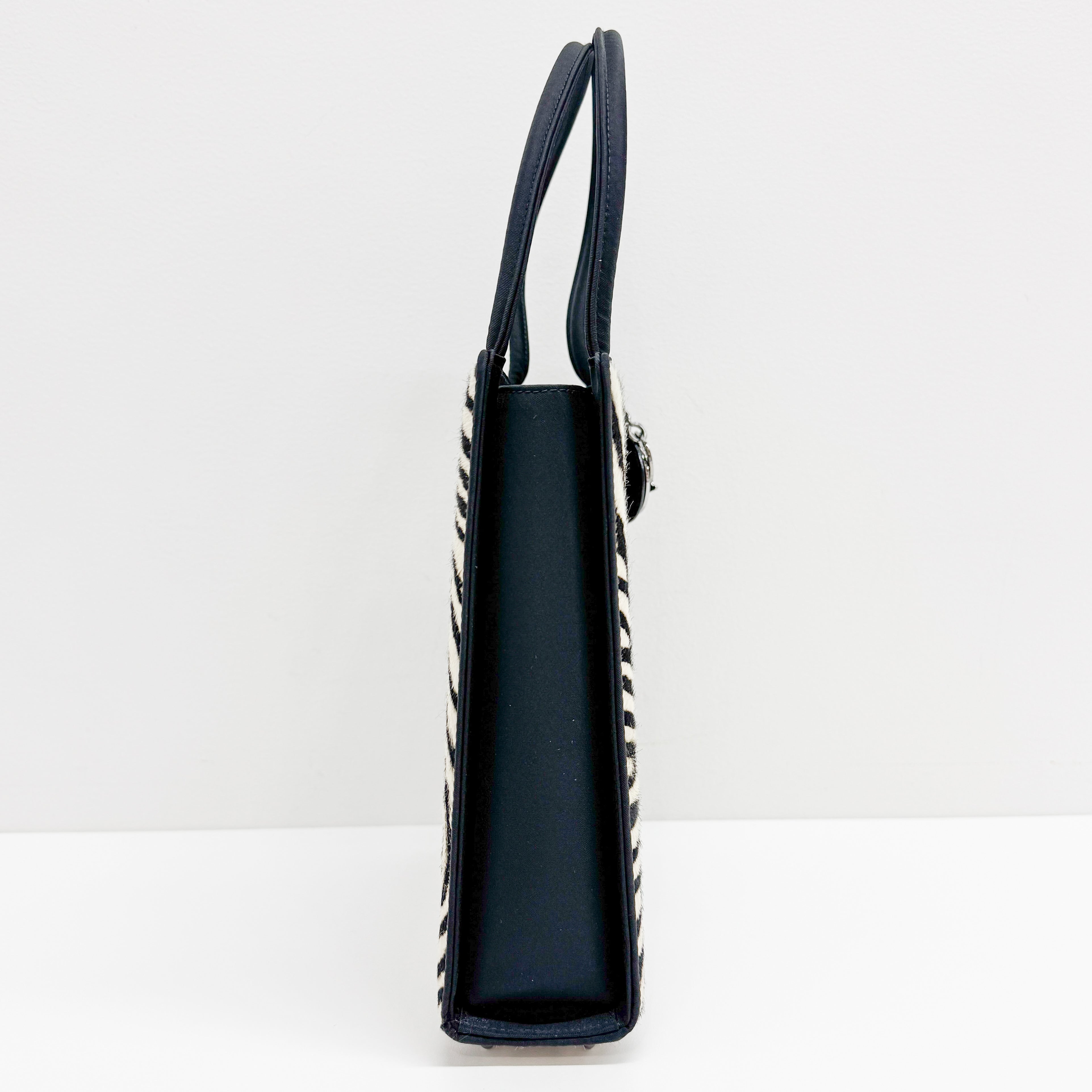Cowhide Pony Hair Handle Bag