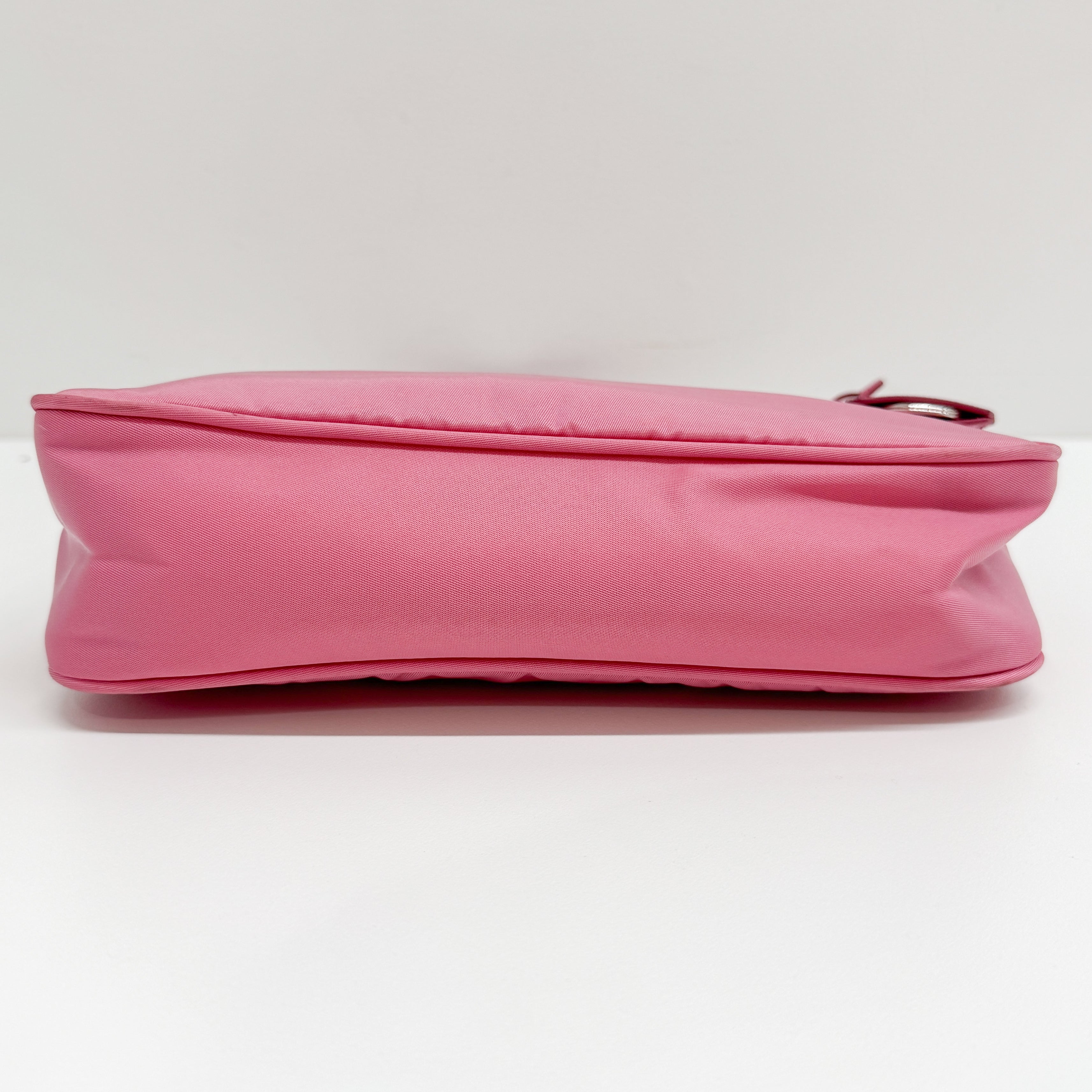 Tessuto Pink Nylon Handle Bag