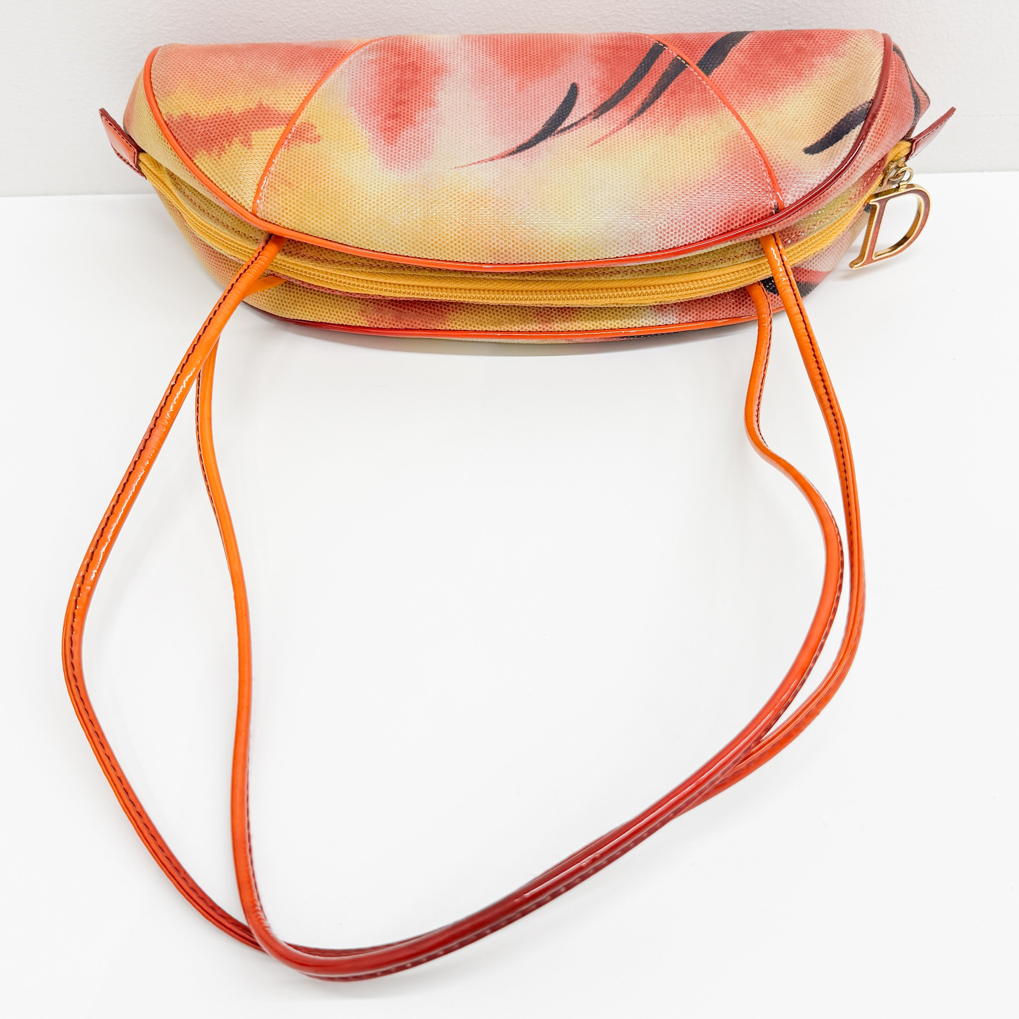 Vintage Orange  Cloth Shoulder Bag
