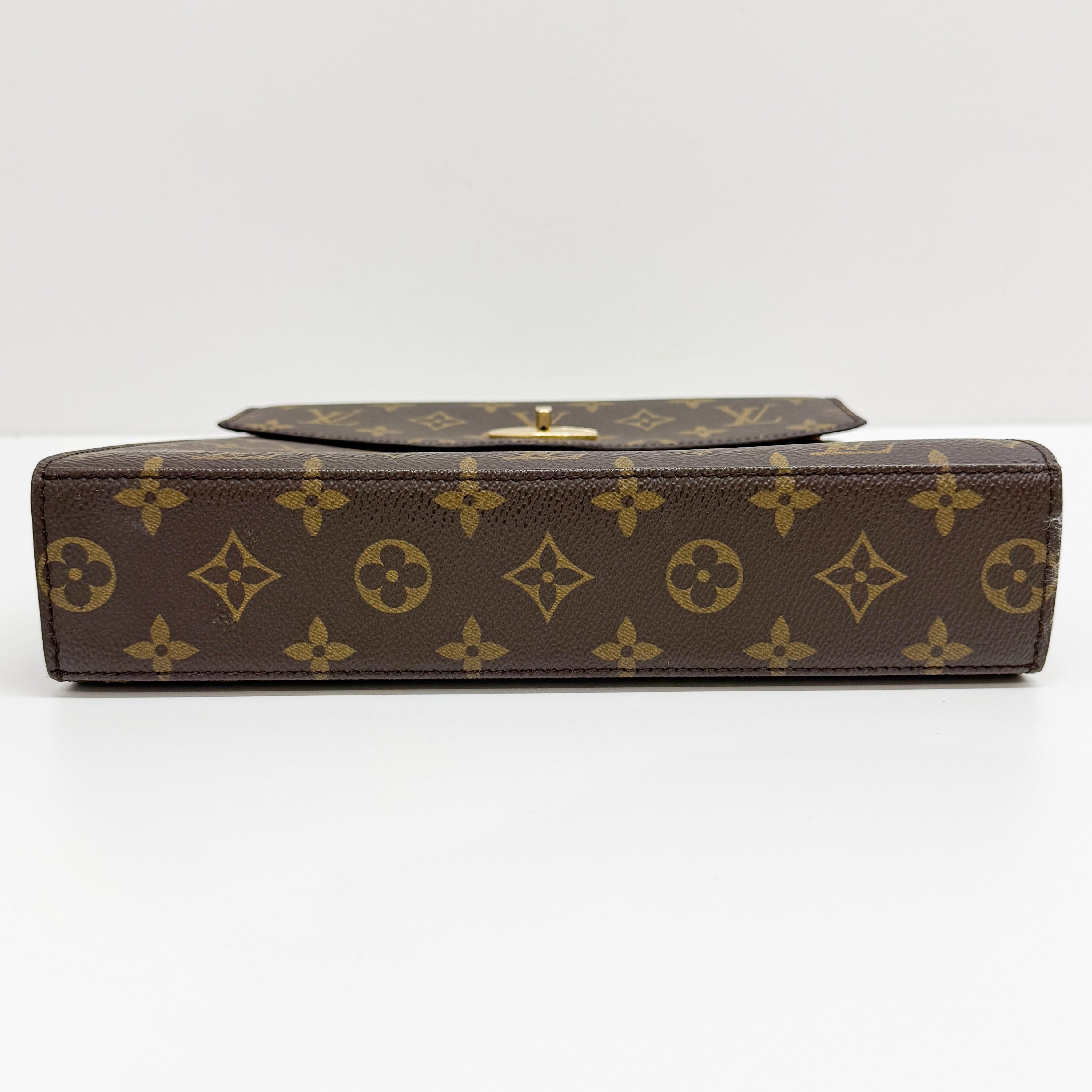 Malesherbes Brown Monogram Hand Bag