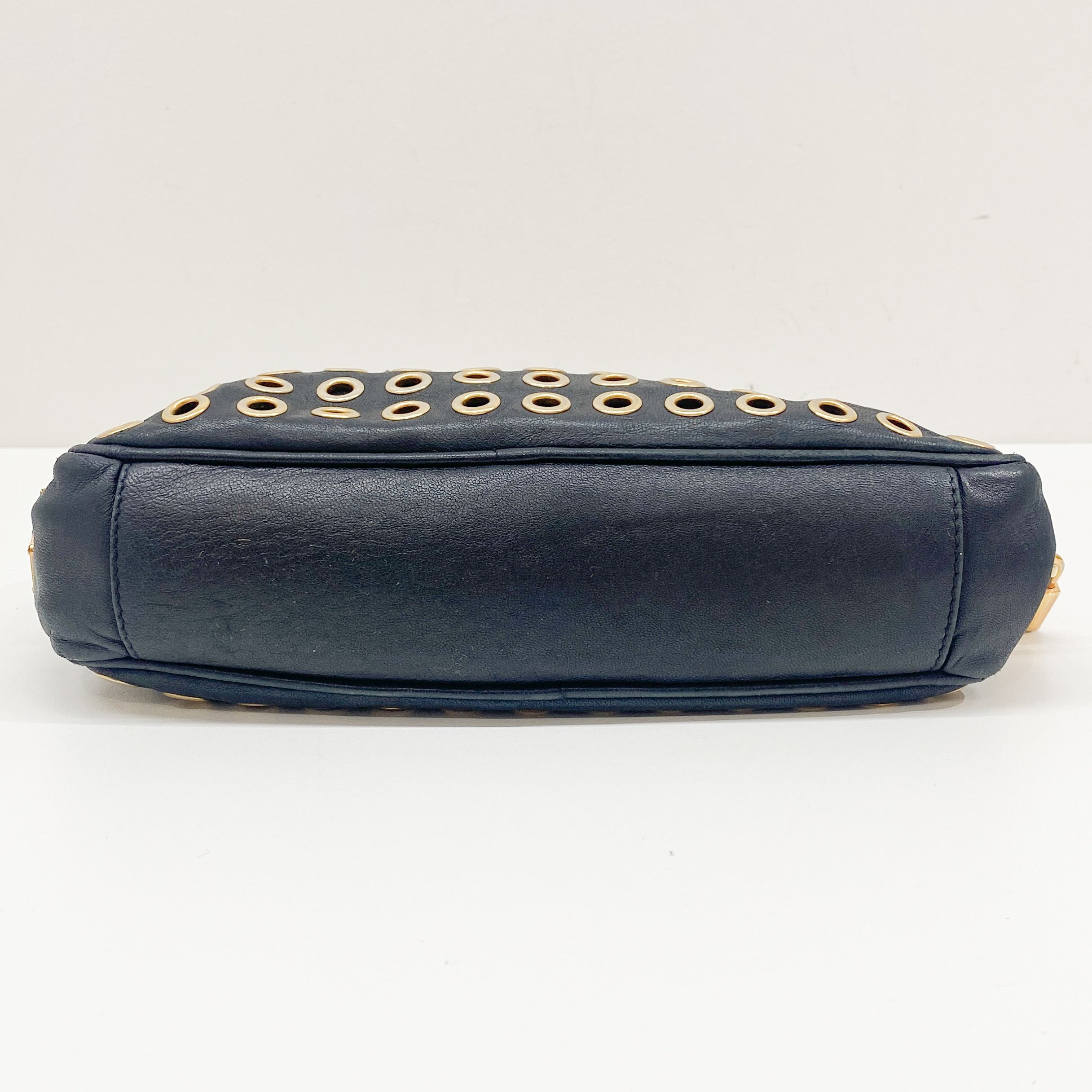 Black Holes Leather Hand Bag