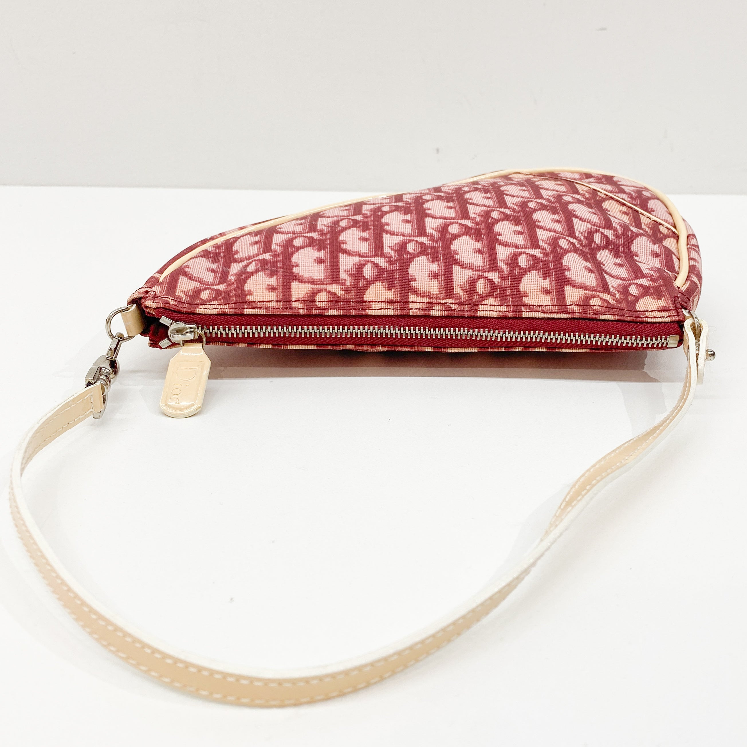 Saddle Red Trotter Canvas Shoulder Bag