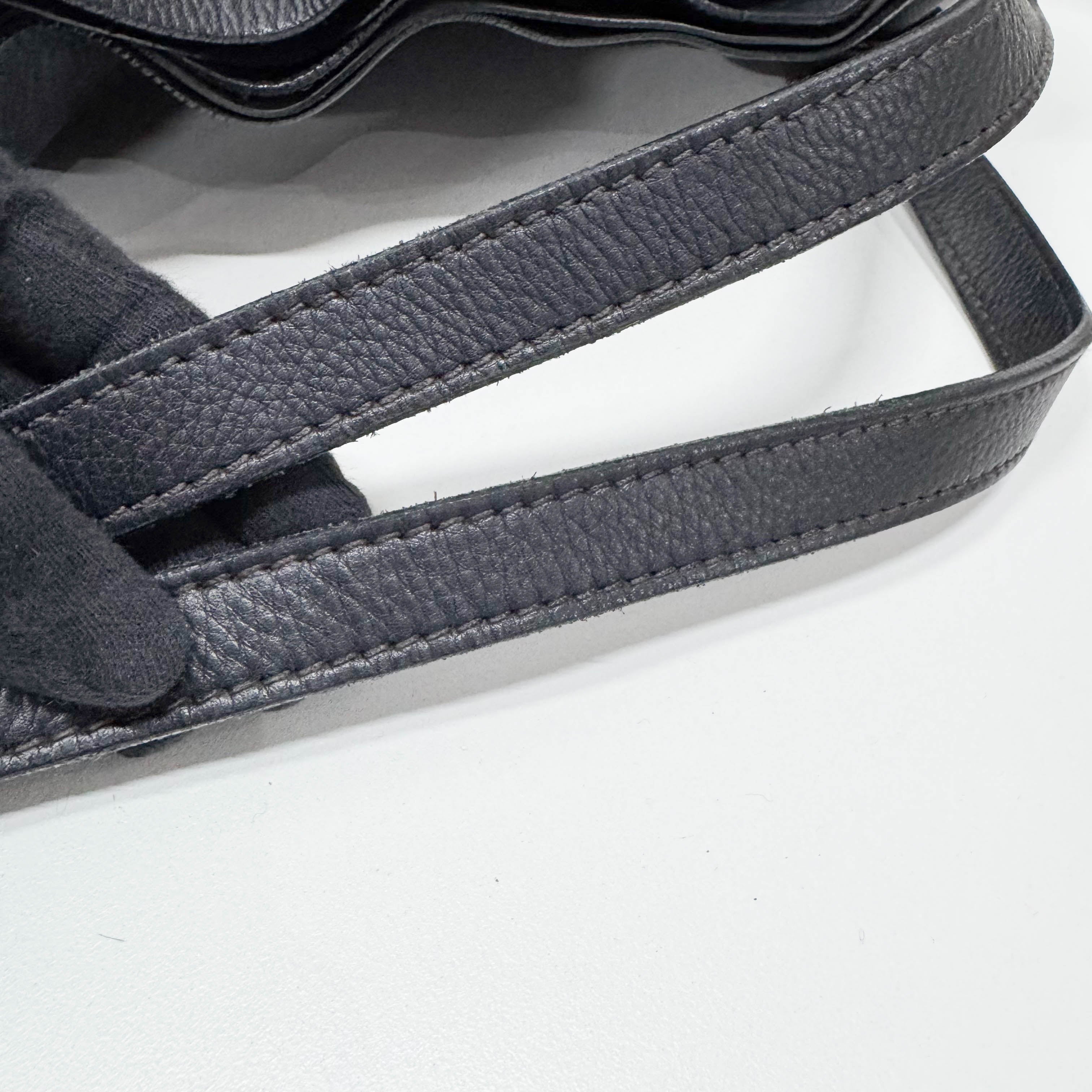 Black Leather Shoulder Bag