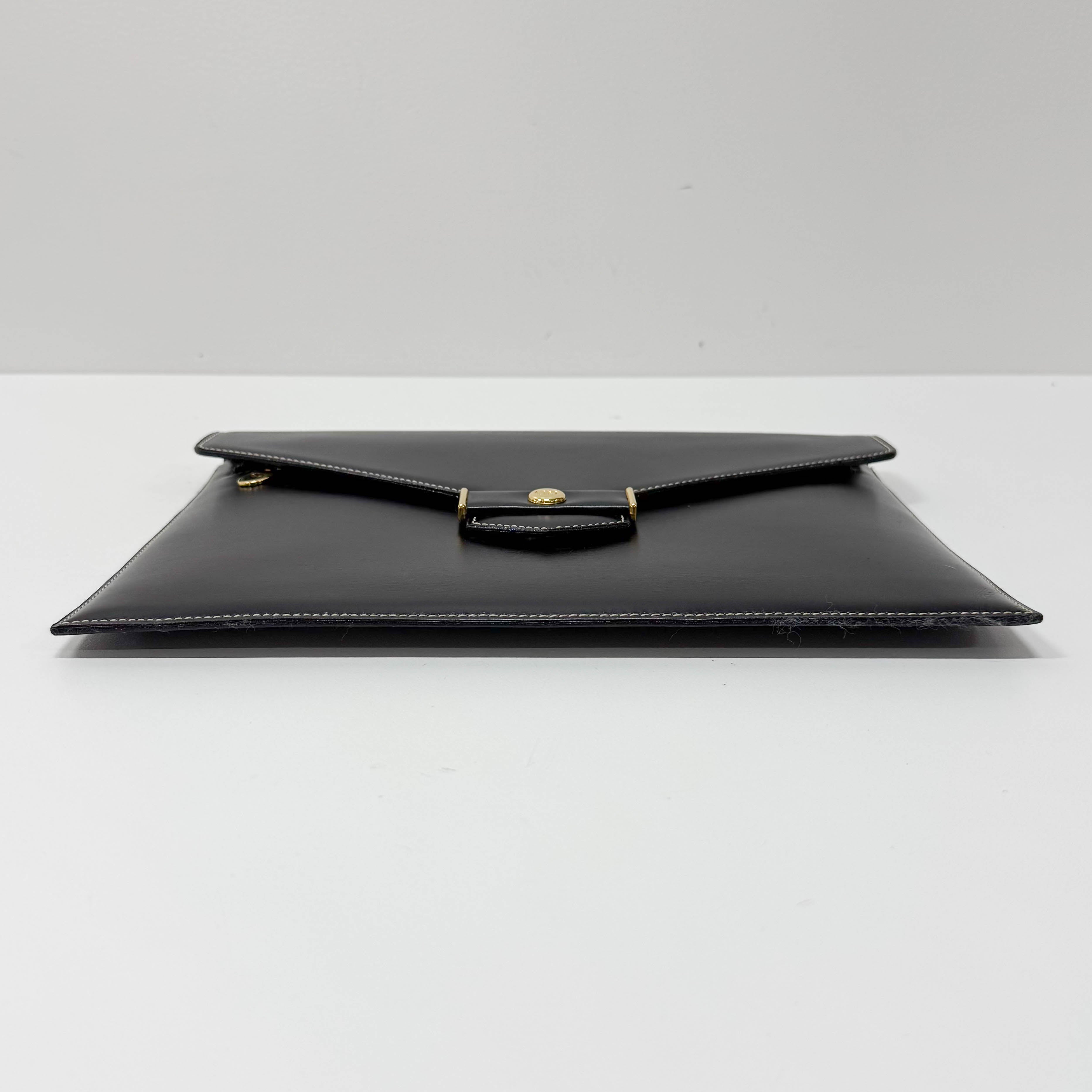 Envelope Leather Clutch Bag